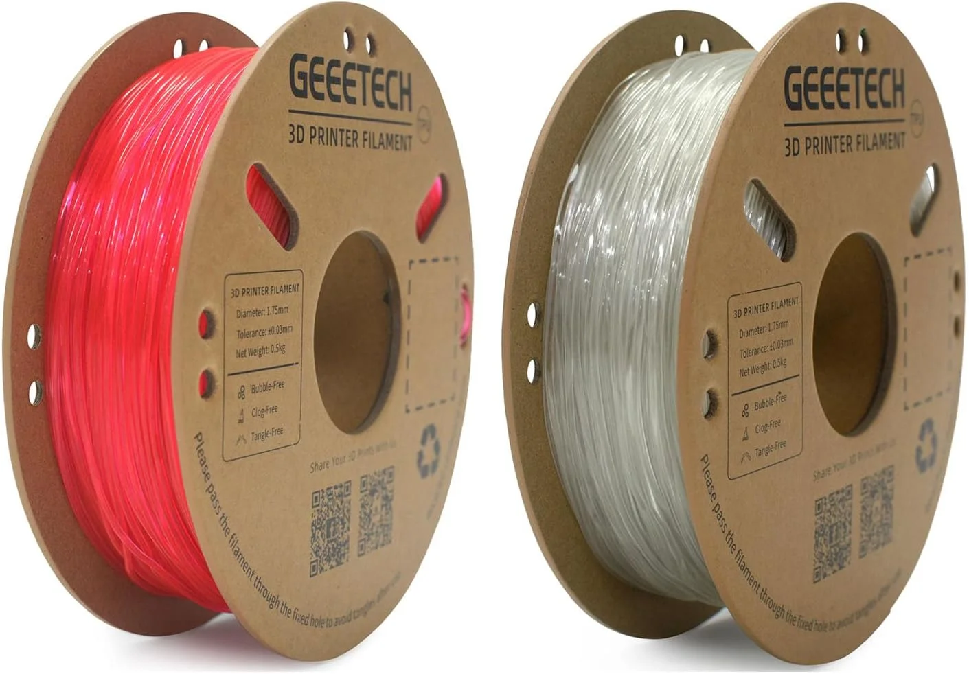 پرینتر سه بعدی Geeetech M1 برای کودکان و مبتدیان + بسته دو عددی فیلامنت TPU (500 گرم در هر حلقه)، تراز خودکار، سرعت 250 میلی متر بر ثانیه، طراحی ایمن برای کودکان، چاپ انعطاف پذیر برای اسباب بازی ها، پروژه های DIY - کیت کلاس / خانه