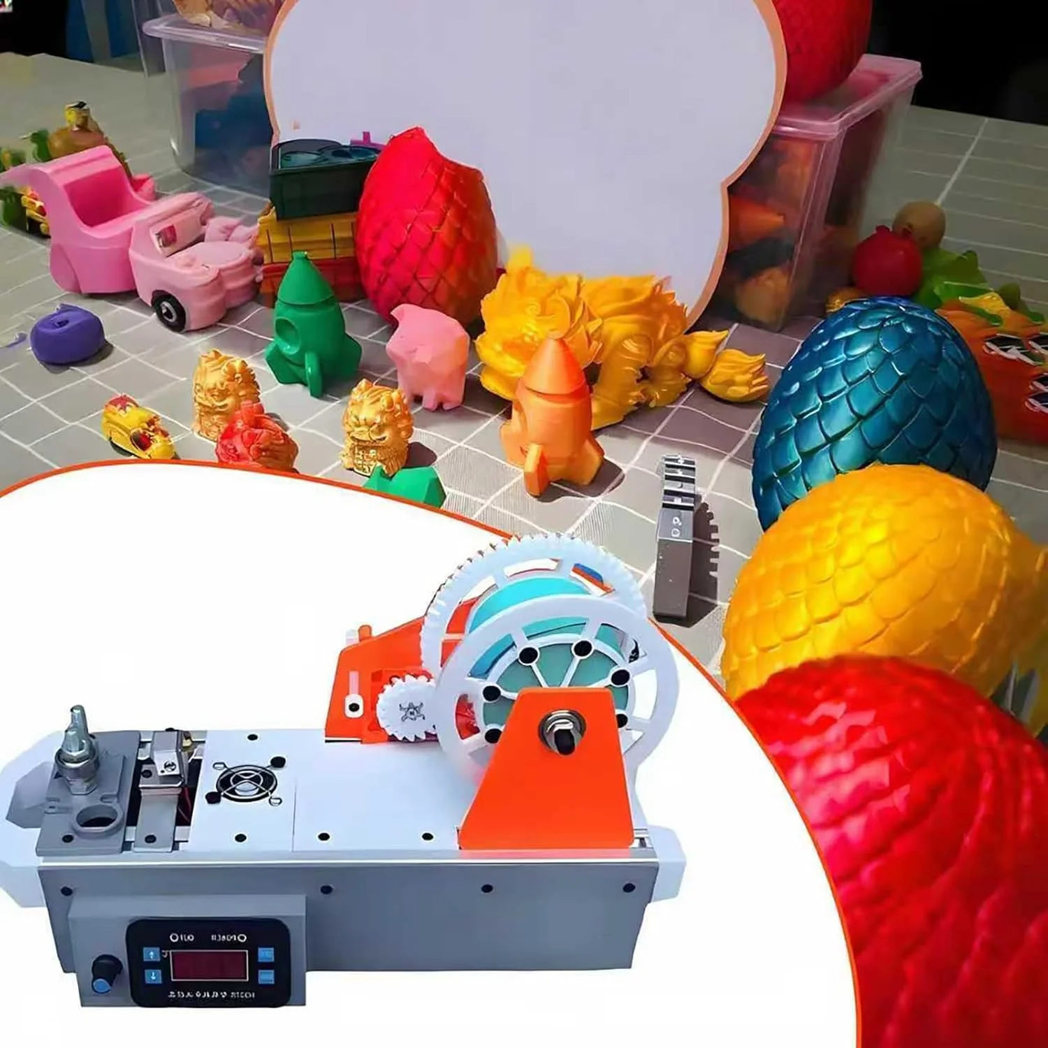 دستگاه تولید فیلامنت پرینتر سه بعدی، بازیافت کننده بطری PET، دستگاه رومیزی تولید فیلامنت، تنظیم دما و سرعت، مناسب برای خانواده ها، استودیوهای کوچک، سازندگان DIY