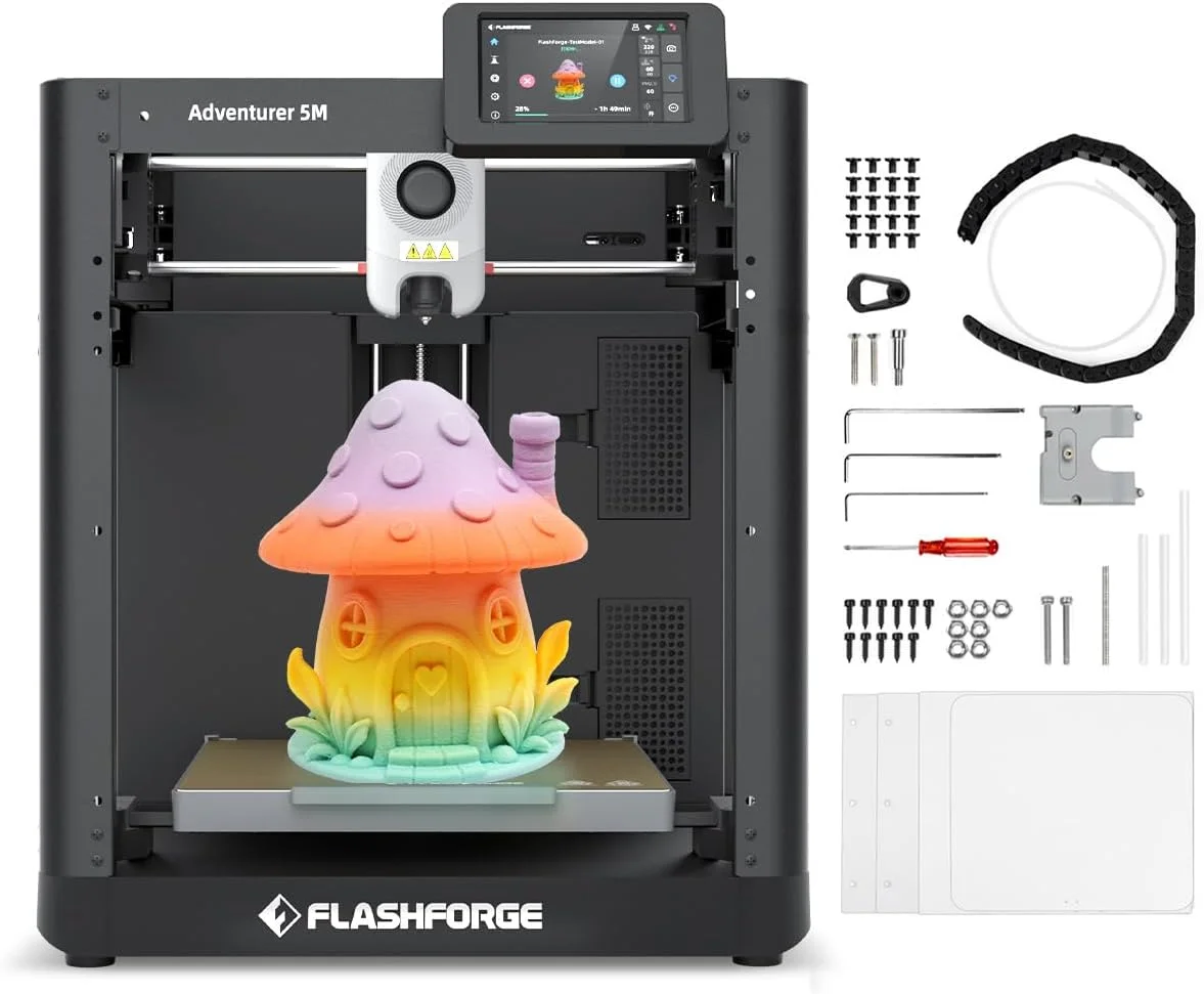 پرینتر سه بعدی رسمی فلشفروج Adventurer 5M به همراه مجموعه لوازم جانبی پرینتر سه بعدی رسمی فلشفروج Adventurer 5M به همراه مجموعه لوازم جانبی