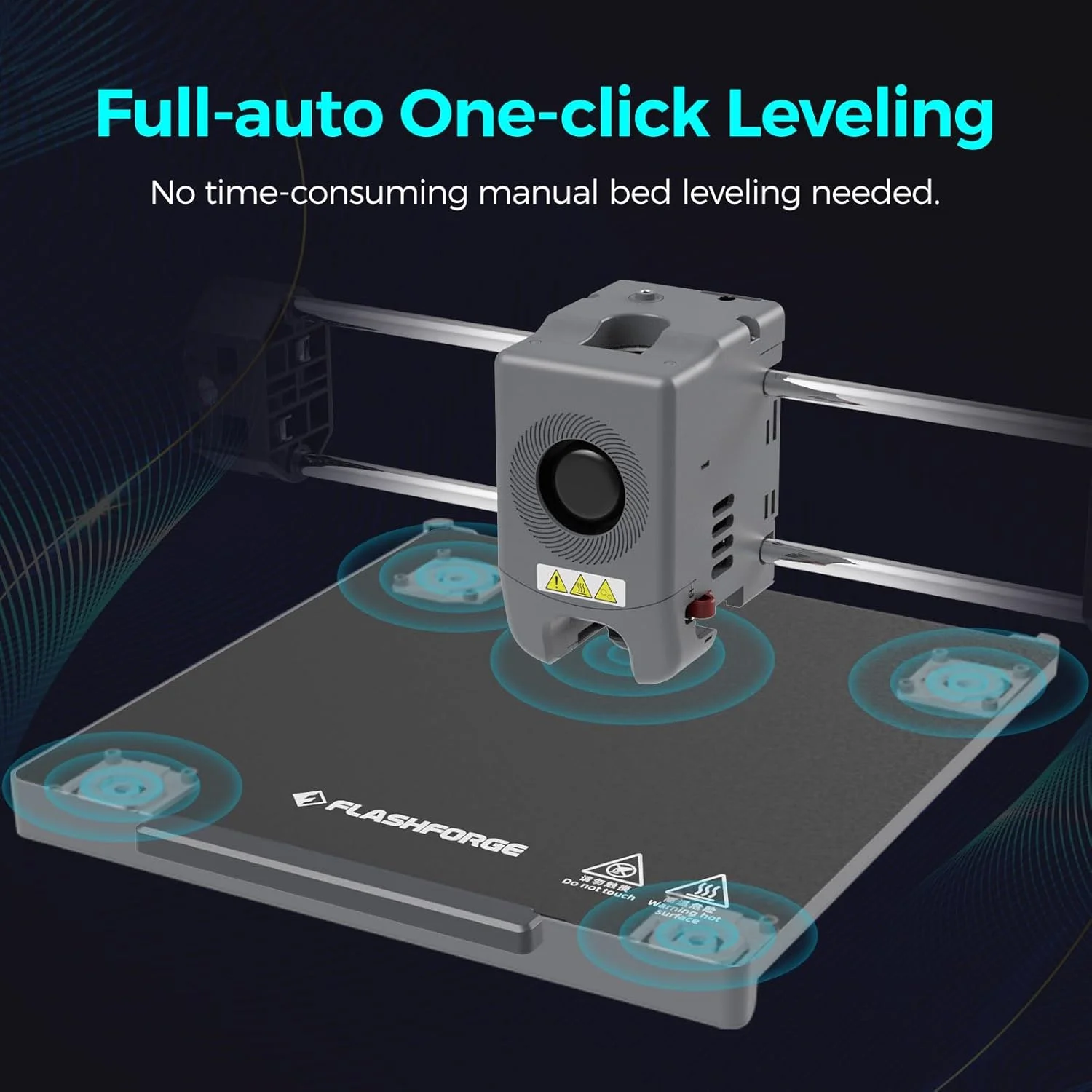 پرینتر سه بعدی FLASHFORGE Adventurer 5M به همراه فیلامنت ۱ کیلوگرمی HS PLA نئون زرد