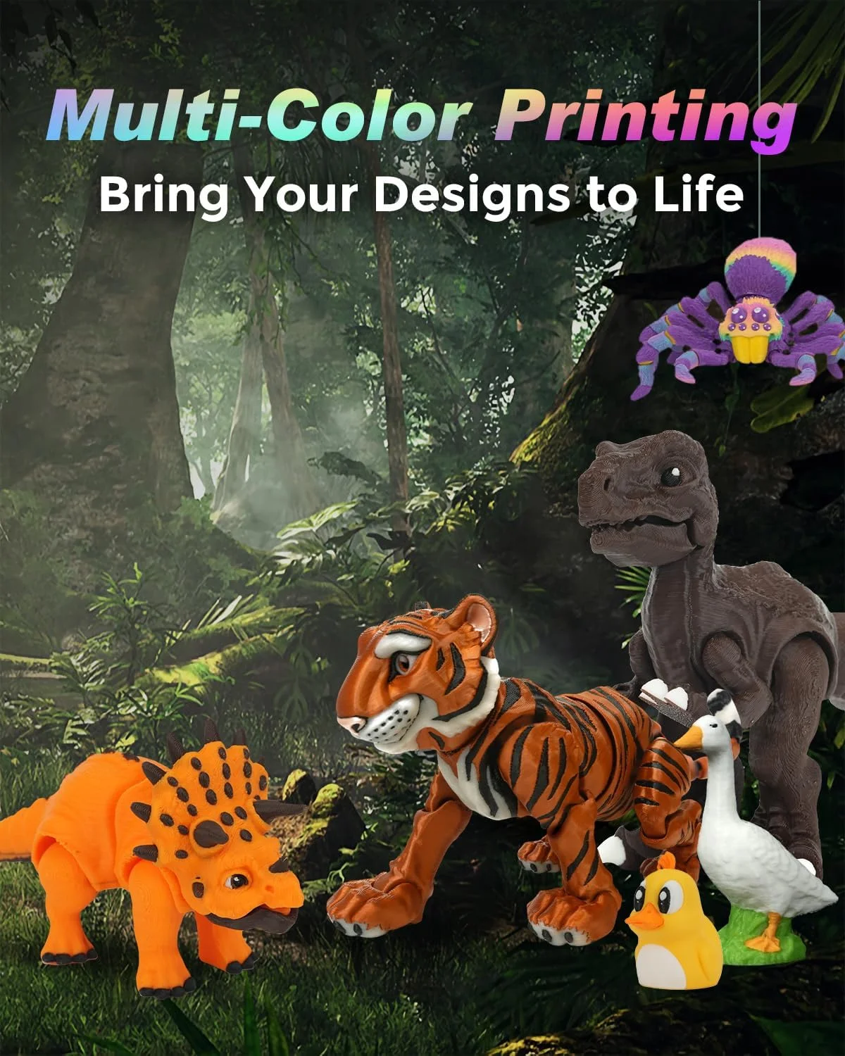 پرینتر سه بعدی چند رنگ FLASHFORGE AD5X، CoreXY با سرعت بالای 600mm/s، تراز خودکار با یک کلیک، اکسترودر درایو مستقیم 300 درجه سانتیگراد، حجم ساخت 220x220x220mm، ایده آل برای دقت و کارایی پرینتر سه بعدی چند رنگ FLASHFORGE AD5X، CoreXY با سرعت بالای 600mm/s، تراز خودکار با یک کلیک، اکسترودر درایو مستقیم 300 درجه سانتیگراد، حجم ساخت 220x220x220mm، ایده آل برای دقت و کارایی