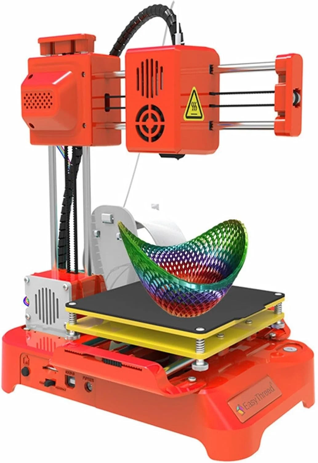 پرینتر سه بعدی به همراه فیلامنت PLA، صفحه مغناطیسی جداشدنی، کابل USB، کارت TF، حداکثر سرعت چاپ 40 میلی متر بر ثانیه، مناسب برای مبتدیان، کودکان و نوجوانان