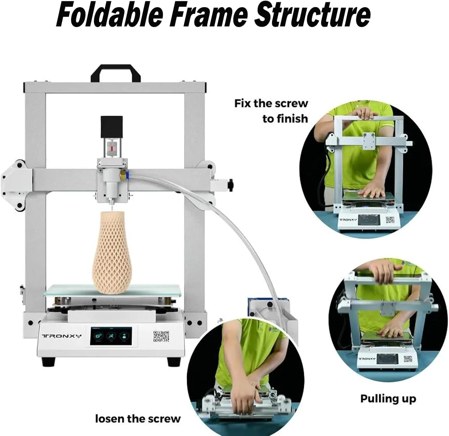 پرینتر سه بعدی رسی TRONXY Moore 2 Pro، پرینتر سه بعدی سفالی مدل سه بعدی مناسب برای کوره، پرینترهای سه بعدی سرامیکی قالب‌گیری رسوب مایع، 25x25x26 سانتی‌متر