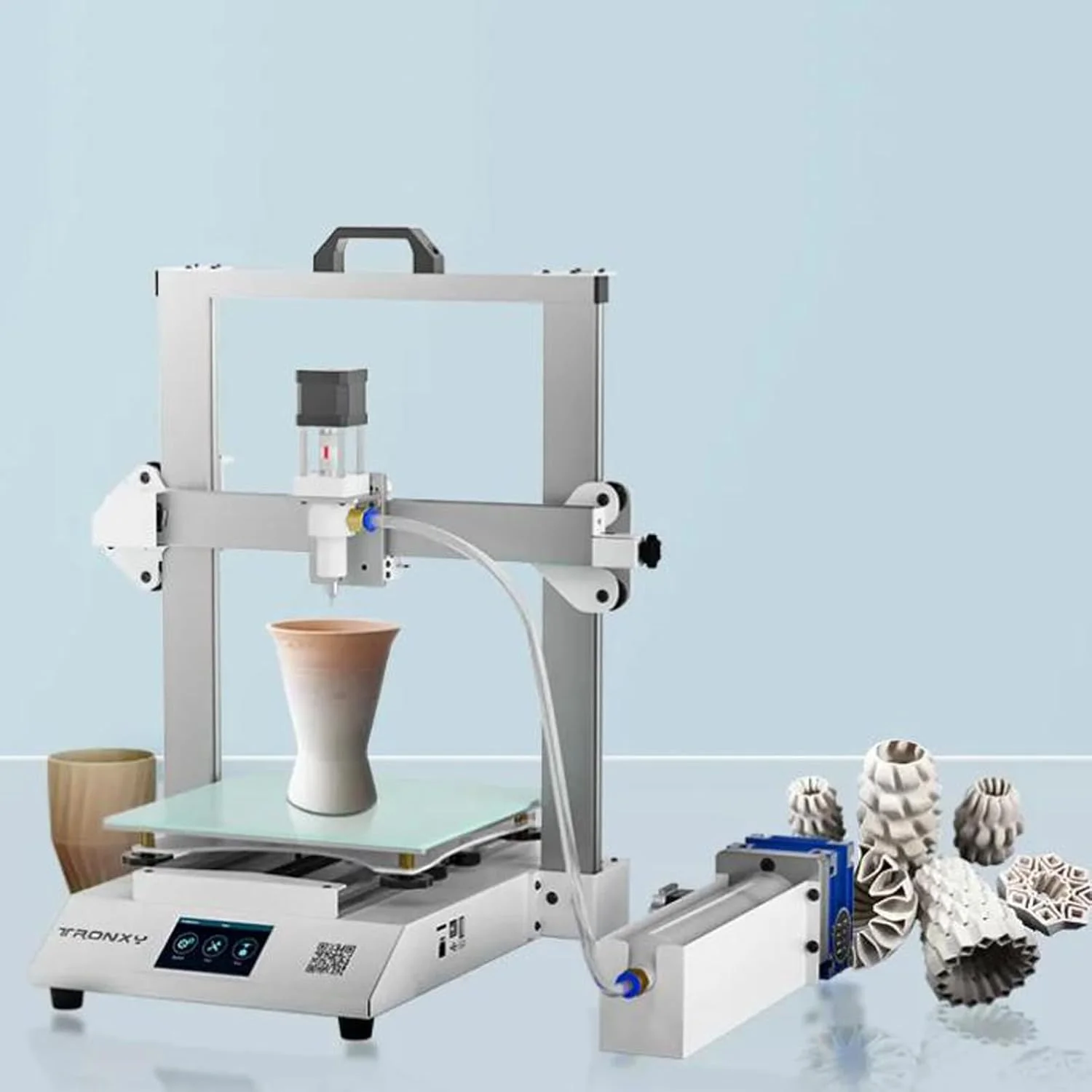 پرینتر سه بعدی رسی TRONXY Moore 2 Pro، پرینتر سه بعدی سفالی مدل سه بعدی مناسب برای کوره، پرینترهای سه بعدی سرامیکی قالب‌گیری رسوب مایع، 25x25x26 سانتی‌متر