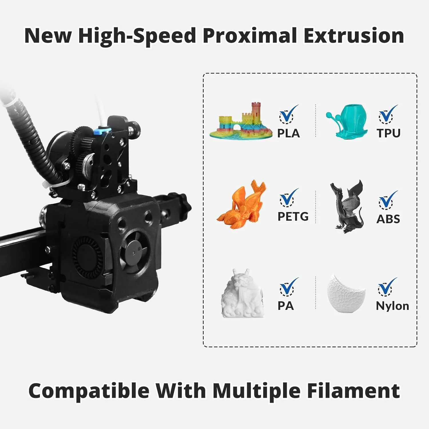 پرینتر سه بعدی کوچک و پرسرعت TRONXY، پرینتر سه بعدی رومیزی مینی CRUX 1S برای مبتدیان، هد چاپ پروگزیمال با راهنمای فلزی دو محوره، اندازه ساخت 180x180x180 میلی متر پرینتر سه بعدی کوچک و پرسرعت TRONXY، پرینتر سه بعدی رومیزی مینی CRUX 1S برای مبتدیان، هد چاپ پروگزیمال با راهنمای فلزی دو محوره، اندازه ساخت 180x180x180 میلی متر