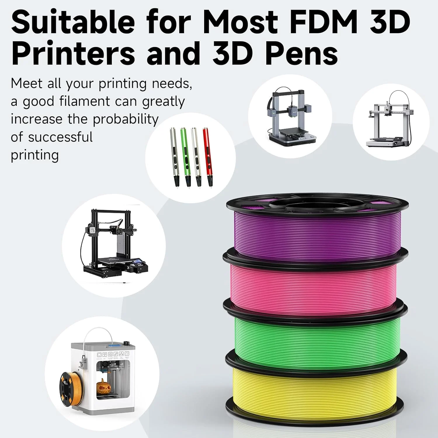 TINA2S به همراه 4 حلقه فیلامنت PLA 250 گرمی