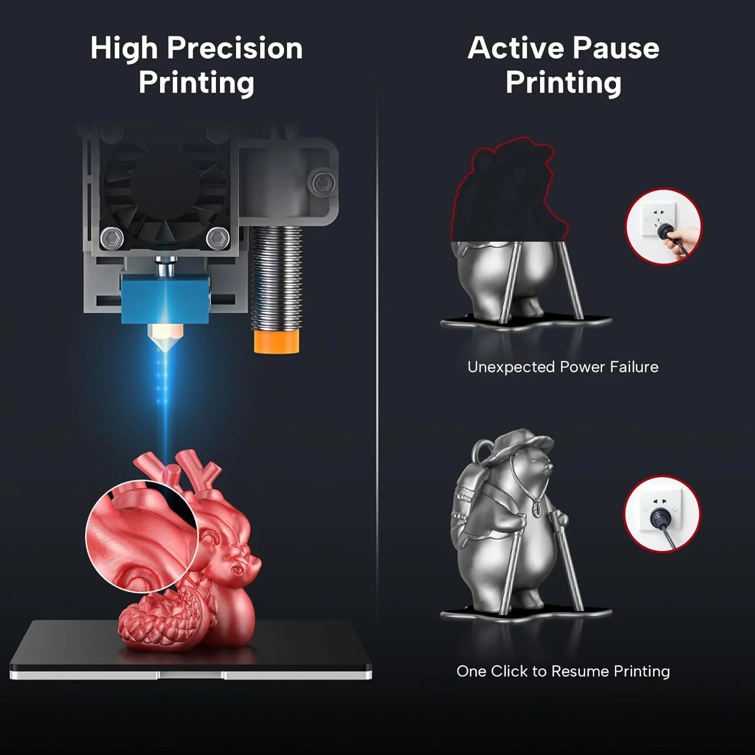 پرینتر سه بعدی کوچک Tina2 به همراه فیلامنت PLA یک کیلوگرمی (4 بسته 250 گرمی) - صورتی، زرد، سبز، بنفش