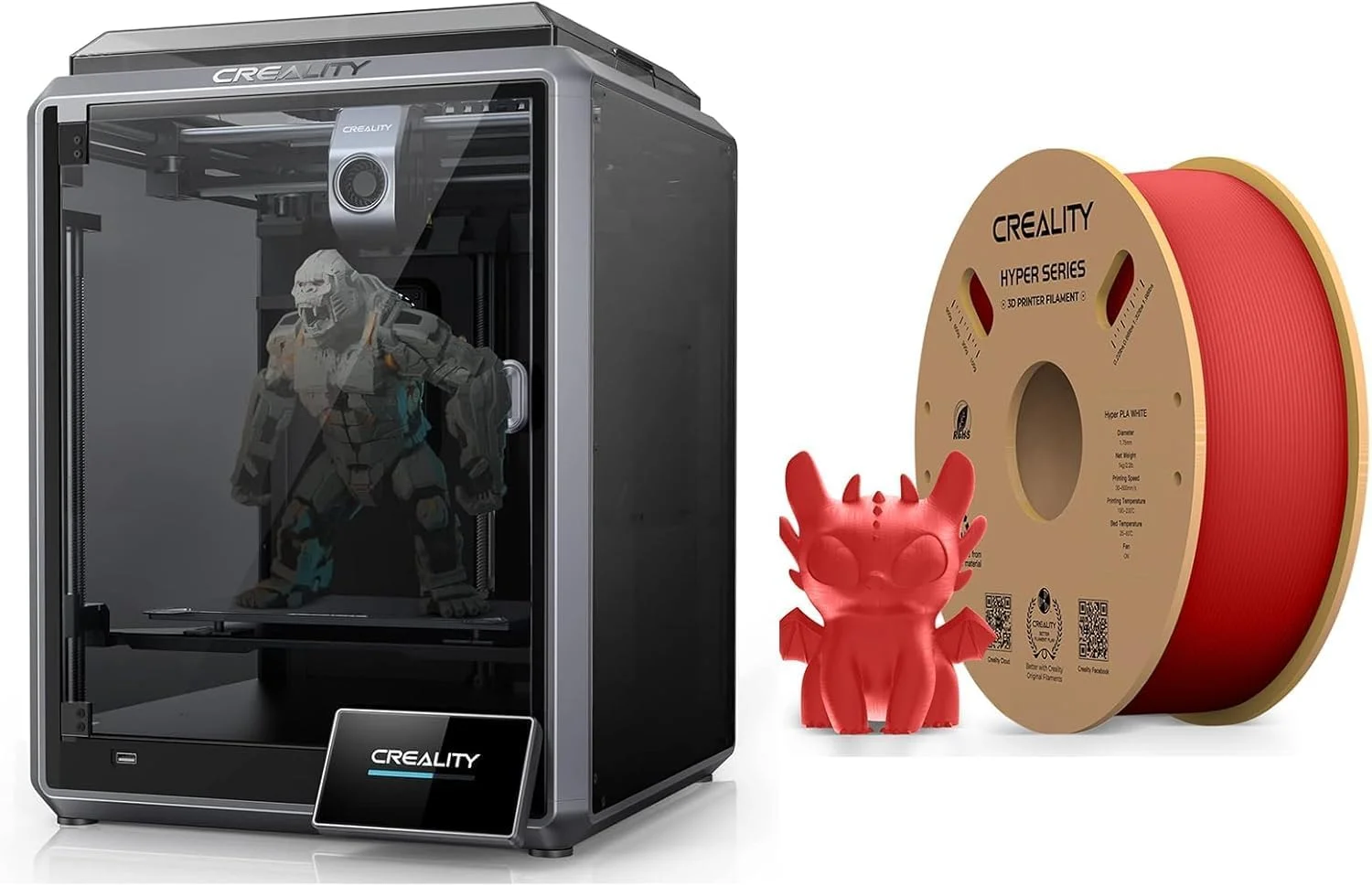 پرینتر سه بعدی کرالیتی K1، سرعت چاپ 600 میلیمتر بر ثانیه، هاتاند با حداکثر جریان 32 میلیمتر مکعب بر ثانیه، نازل با دمای بالای 300 درجه سانتیگراد، اکسترودر مستقیم، تراز خودکار، خودآزمایی با یک ضربه، رفع لرزش با حسگر G با رنگ قرمز هایپر پرینتر سه بعدی کرالیتی K1، سرعت چاپ 600 میلیمتر بر ثانیه، هاتاند با حداکثر جریان 32 میلیمتر مکعب بر ثانیه، نازل با دمای بالای 300 درجه سانتیگراد، اکسترودر مستقیم، تراز خودکار، خودآزمایی با یک ضربه، رفع لرزش با حسگر G با رنگ قرمز هایپر