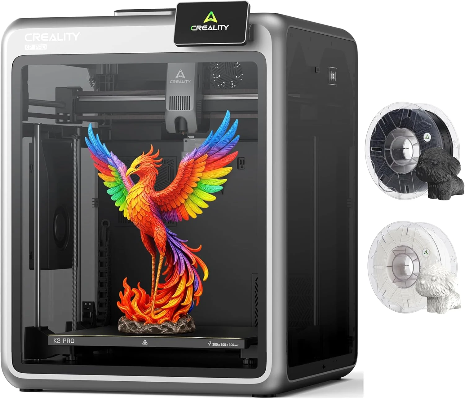 پرینتر سه بعدی Creality K2 Pro (A)، بسته چاپ چند رنگی با پشتیبانی از فیلامنت Hyper RFID PLA CFS (سیاه و سفید) پرینتر سه بعدی Creality K2 Pro (A)، بسته چاپ چند رنگی با پشتیبانی از فیلامنت Hyper RFID PLA CFS (سیاه و سفید)