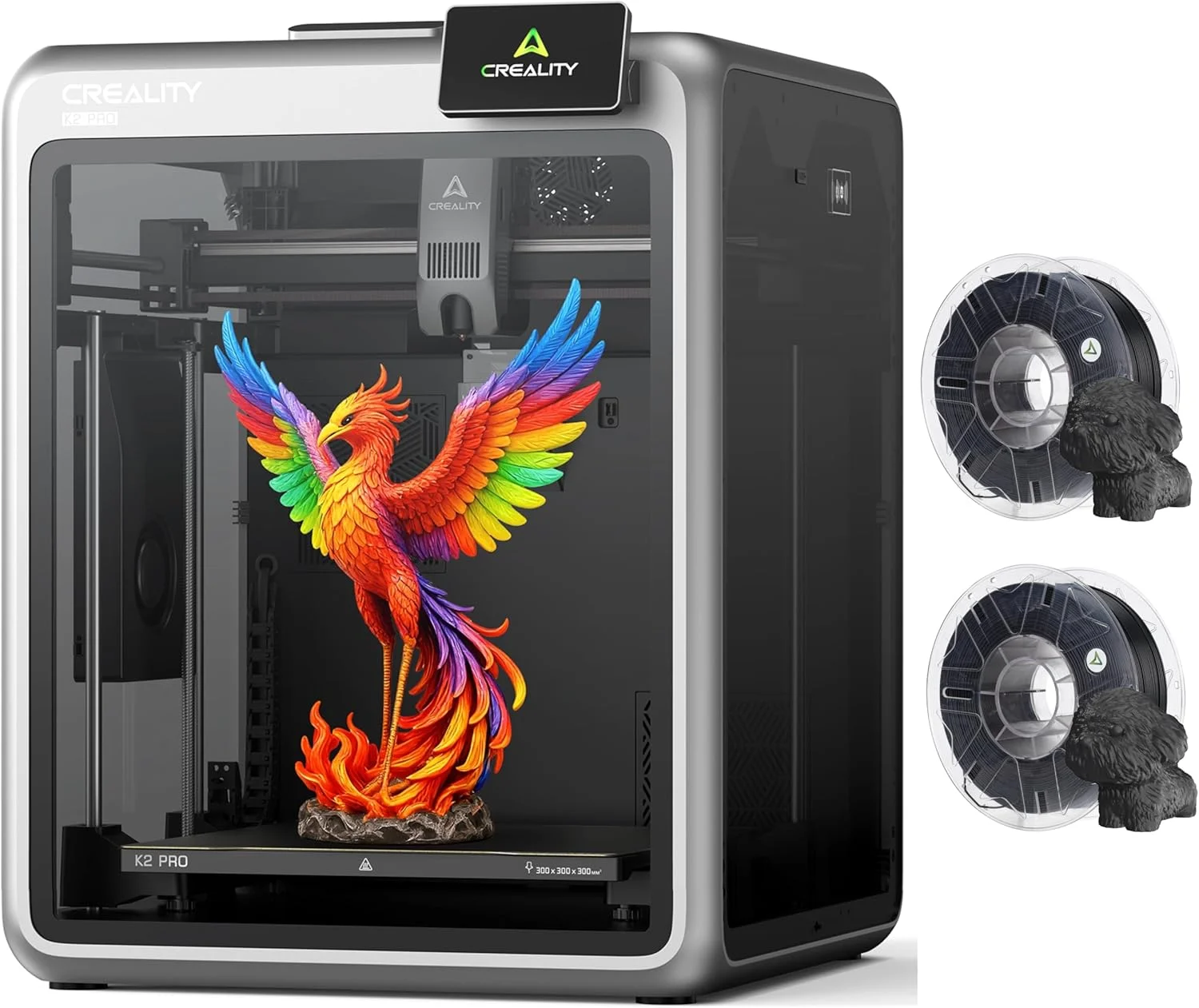 پرینتر سه بعدی Creality K2 Pro (A)، بسته چاپ چند رنگ با پشتیبانی از فیلامنت Hyper RFID PLA CFS (مشکی و مشکی) پرینتر سه بعدی Creality K2 Pro (A)، بسته چاپ چند رنگ با پشتیبانی از فیلامنت Hyper RFID PLA CFS (مشکی و مشکی)