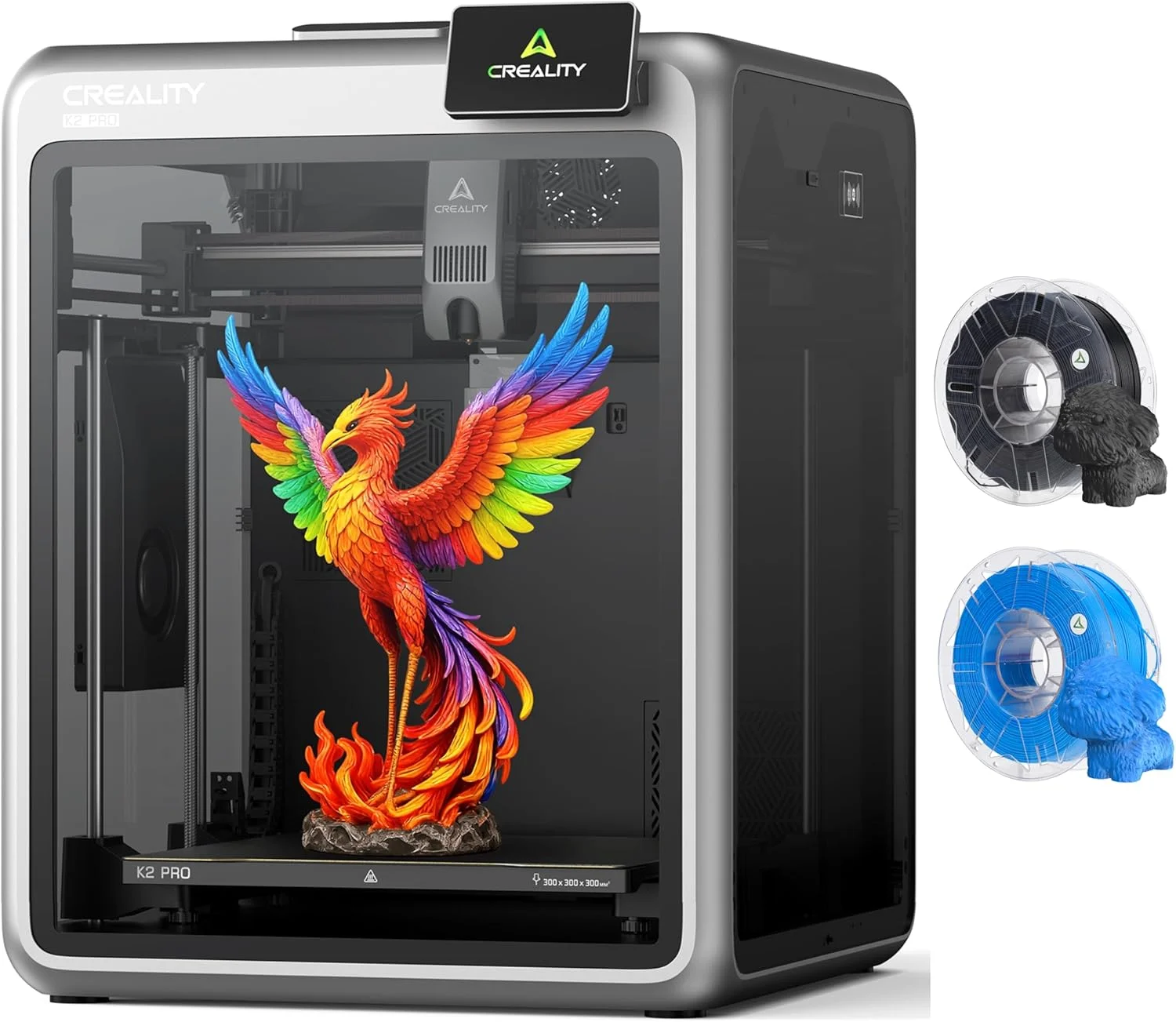 پرینتر سه بعدی Creality K2 Pro (A)، بسته چاپ چند رنگ با پشتیبانی از فیلامنت Hyper RFID PLA CFS (مشکی و آبی) پرینتر سه بعدی Creality K2 Pro (A)، بسته چاپ چند رنگ با پشتیبانی از فیلامنت Hyper RFID PLA CFS (مشکی و آبی)