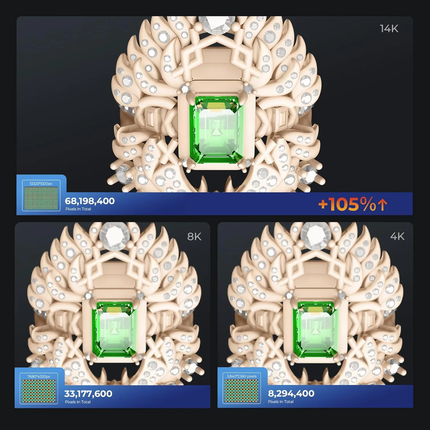 پرینتر سه بعدی رزینی Creality Halot Mage S 14K، با LCD مونو MSLA HD 10.1 اینچی، چاپ با سرعت بالای 4 برابر تا سرعت 150 میلی‌متر بر ساعت، پرینتر فوتوکورینگ رزین UV، ابعاد چاپ بزرگ 223x126x230 میلی‌متر