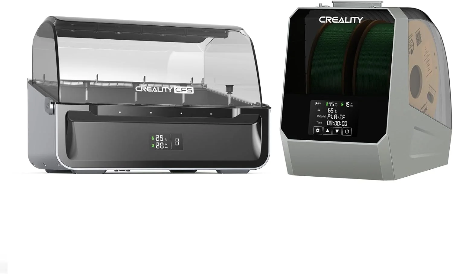 سیستم CFS کرالیتی برای پرینتر سه بعدی K2 Plus، همراه با خشک کن فیلامنت Space Pi Plus