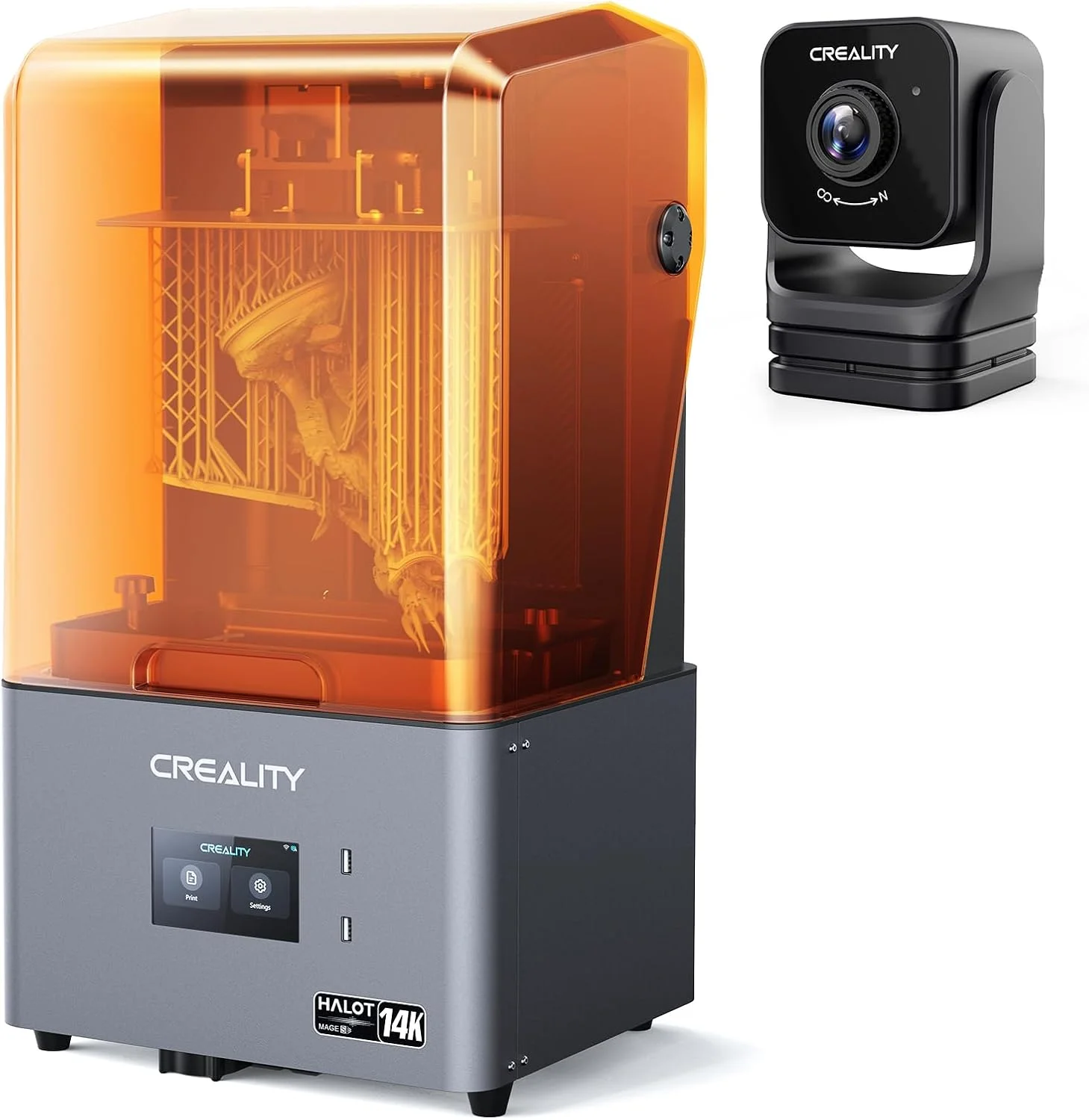 پرینتر سه بعدی رزینی Creality Halot Mage S 14K به همراه دوربین Nebula برای پرینترهای سه بعدی، کیفیت HD برای Halot Mage S