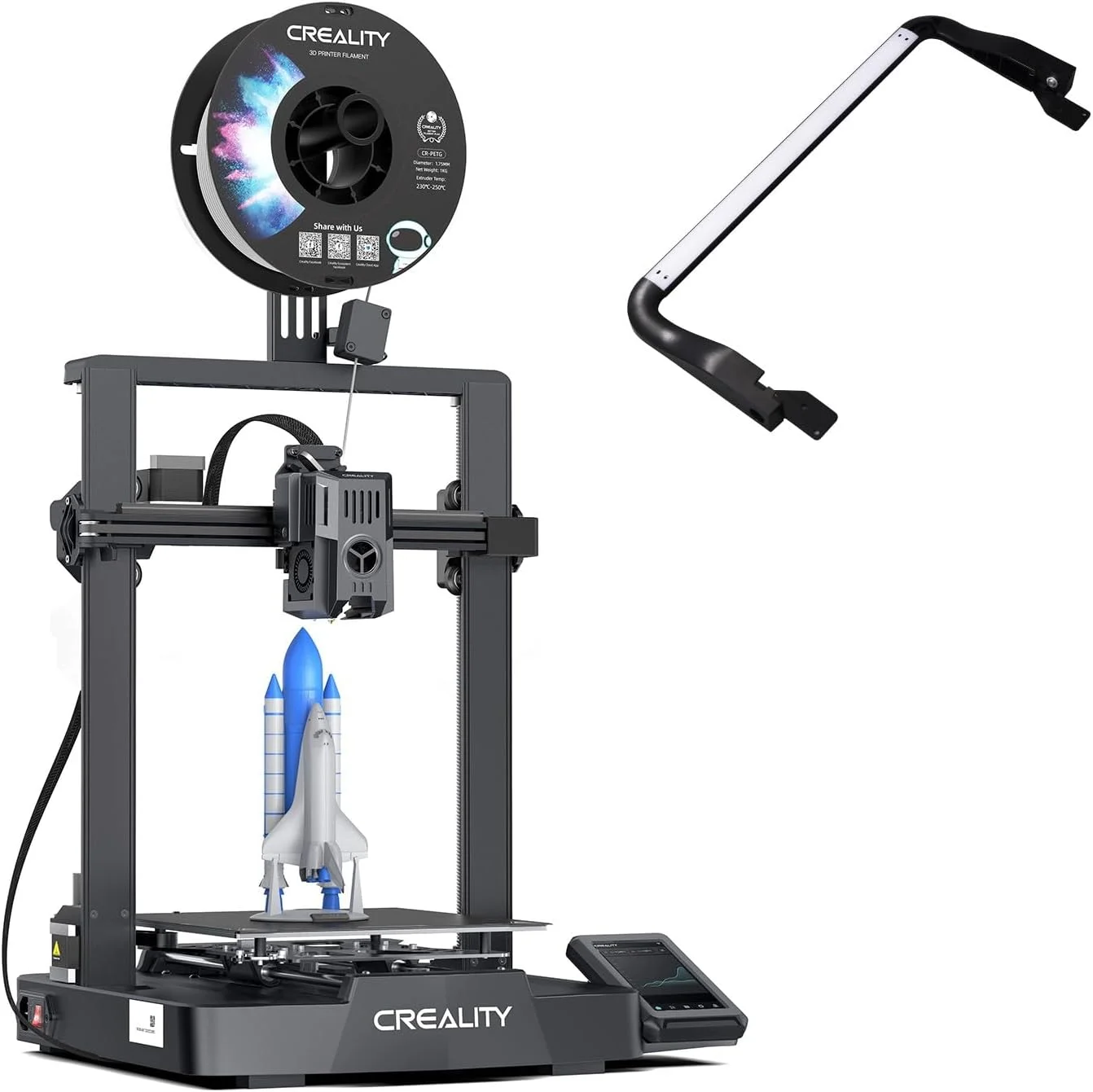 پرینتر سه بعدی کرالیتی Ender 3 V3 KE به همراه کیت نوار نور LED برای ارتقا Ender-3 V3 SE پرینتر سه بعدی کرالیتی Ender 3 V3 KE به همراه کیت نوار نور LED برای ارتقا Ender-3 V3 SE