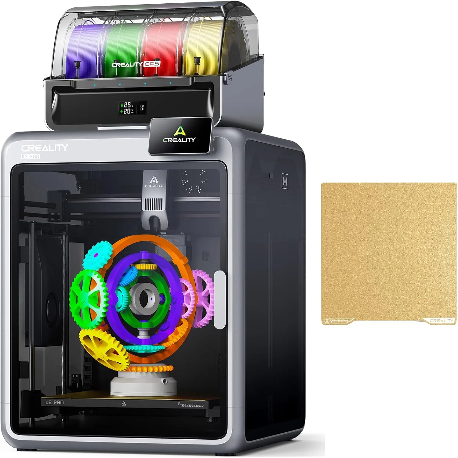 پرینتر سه بعدی Creality K2 Pro Combo (A)، همراه با صفحه ساخت دو طرفه مات PEI مدل K2 Pro پرینتر سه بعدی Creality K2 Pro Combo (A)، همراه با صفحه ساخت دو طرفه مات PEI مدل K2 Pro