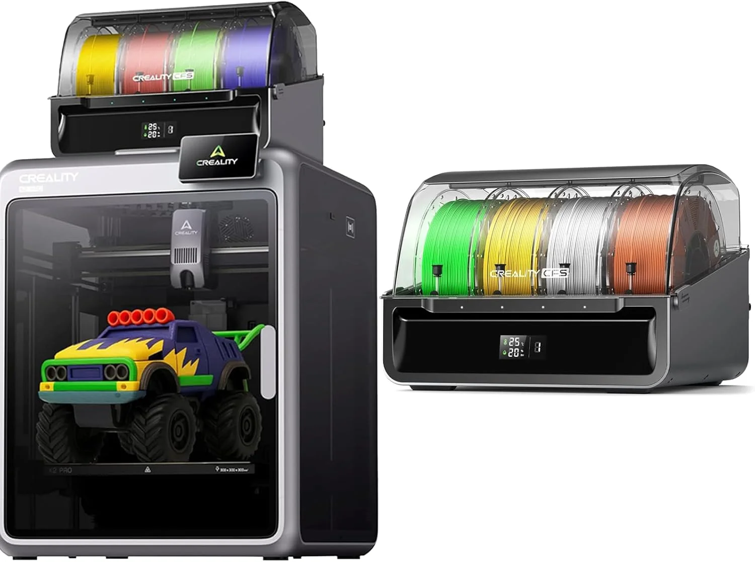 بسته پرینتر سه بعدی Creality K2 Pro Combo (A) به همراه سیستم اتوماتیک چند رنگ CFS بسته پرینتر سه بعدی Creality K2 Pro Combo (A) به همراه سیستم اتوماتیک چند رنگ CFS