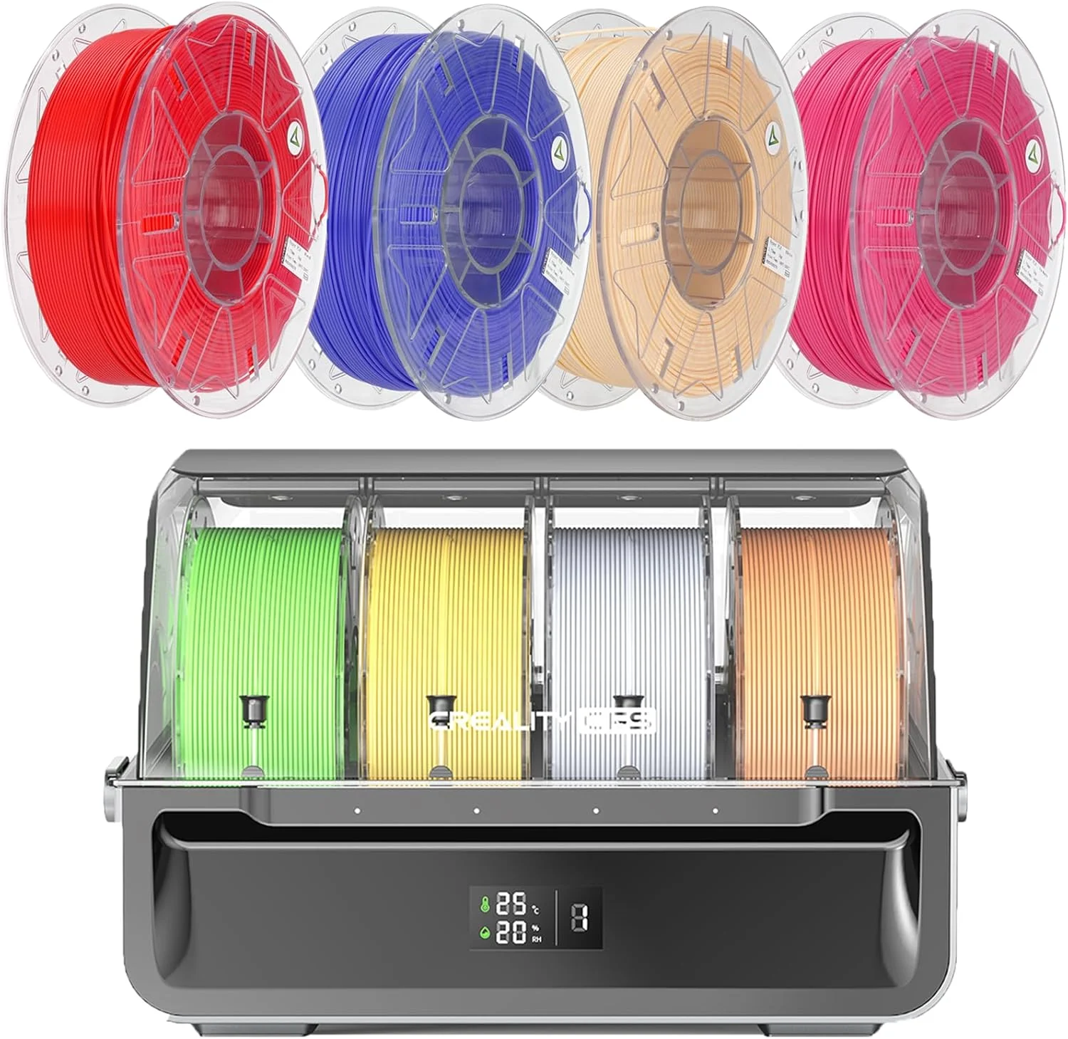 سیستم خودکار چند رنگی چاپگر سه بعدی Creality CFS، همراه با فیلامنت چاپگر سه بعدی Hyper RFID PLA برای سرعت بالا 30-600mm/s (Viva Magenta، Skin، Very Peri، Red) سیستم خودکار چند رنگی چاپگر سه بعدی Creality CFS، همراه با فیلامنت چاپگر سه بعدی Hyper RFID PLA برای سرعت بالا 30-600mm/s (Viva Magenta، Skin، Very Peri، Red)