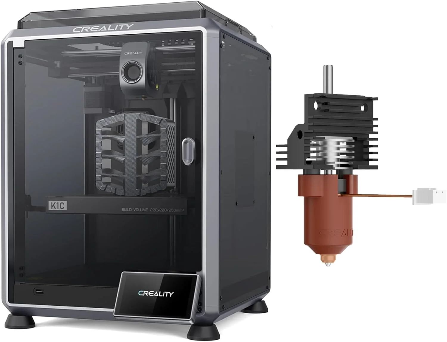 مجموعه پرینتر سه بعدی Creality K1C با کیت بلوک گرمایش سرامیکی K1/K1 Max/K1C، کیت طراحی یکپارچه تمام فلزی برای پرینترهای سه بعدی سری K1