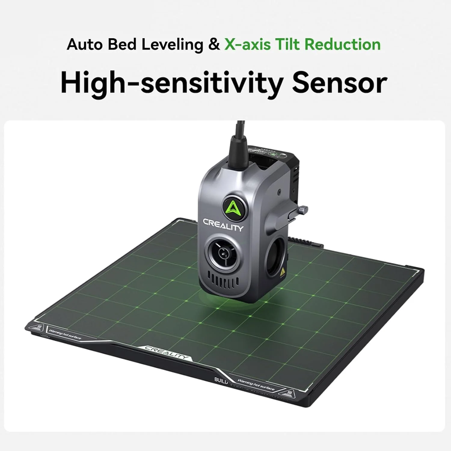 پرینتر سه بعدی Creality Hi، پرینتر سه بعدی چند رنگ، چاپ با سرعت بالا 500 میلی متر بر ثانیه، تراز خودکار، اکسترودر بدون گرفتگی، 95% از پیش مونتاژ شده، حجم ساخت بزرگ 260x260x300 میلی متر