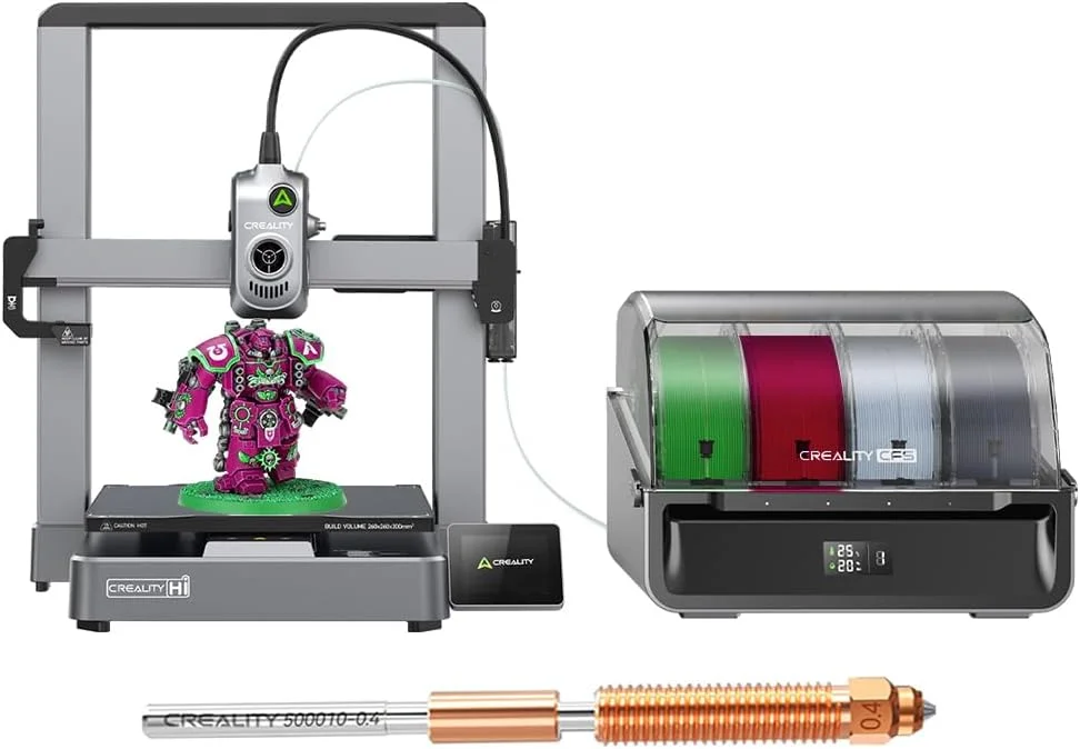 پرینتر سه بعدی Creality Hi Combo (A)، چاپ سه بعدی چند رنگ با CFS، سرعت چاپ 500 میلی متر بر ثانیه، 95% از قبل مونتاژ شده، موتور XY Step-Servo و تراز خودکار، حجم ساخت 10.24×10.24×11.81 اینچ پرینتر سه بعدی Creality Hi Combo (A)، چاپ سه بعدی چند رنگ با CFS، سرعت چاپ 500 میلی متر بر ثانیه، 95% از قبل مونتاژ شده، موتور XY Step-Servo و تراز خودکار، حجم ساخت 10.24×10.24×11.81 اینچ