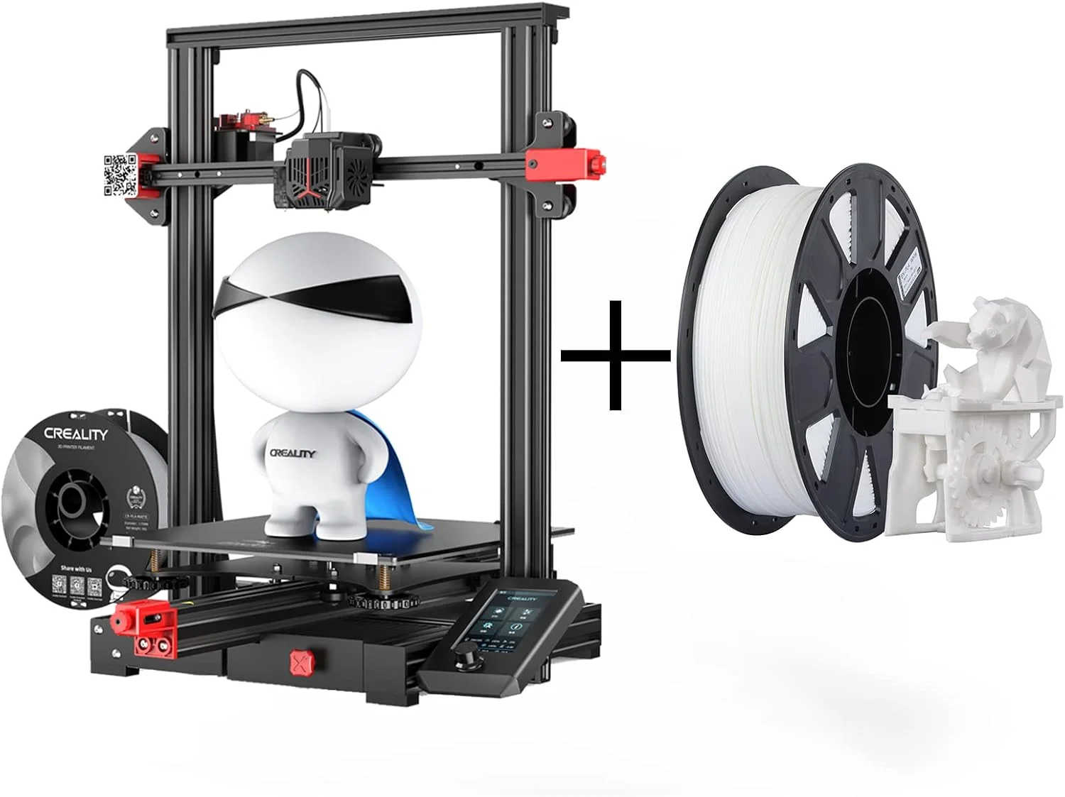 پرینتر سه بعدی کرالیتی Ender 3 Max Neo و فیلامنت PLA سفید 1.75 میلی متری کرالیتی پرینتر سه بعدی کرالیتی Ender 3 Max Neo و فیلامنت PLA سفید 1.75 میلی متری کرالیتی