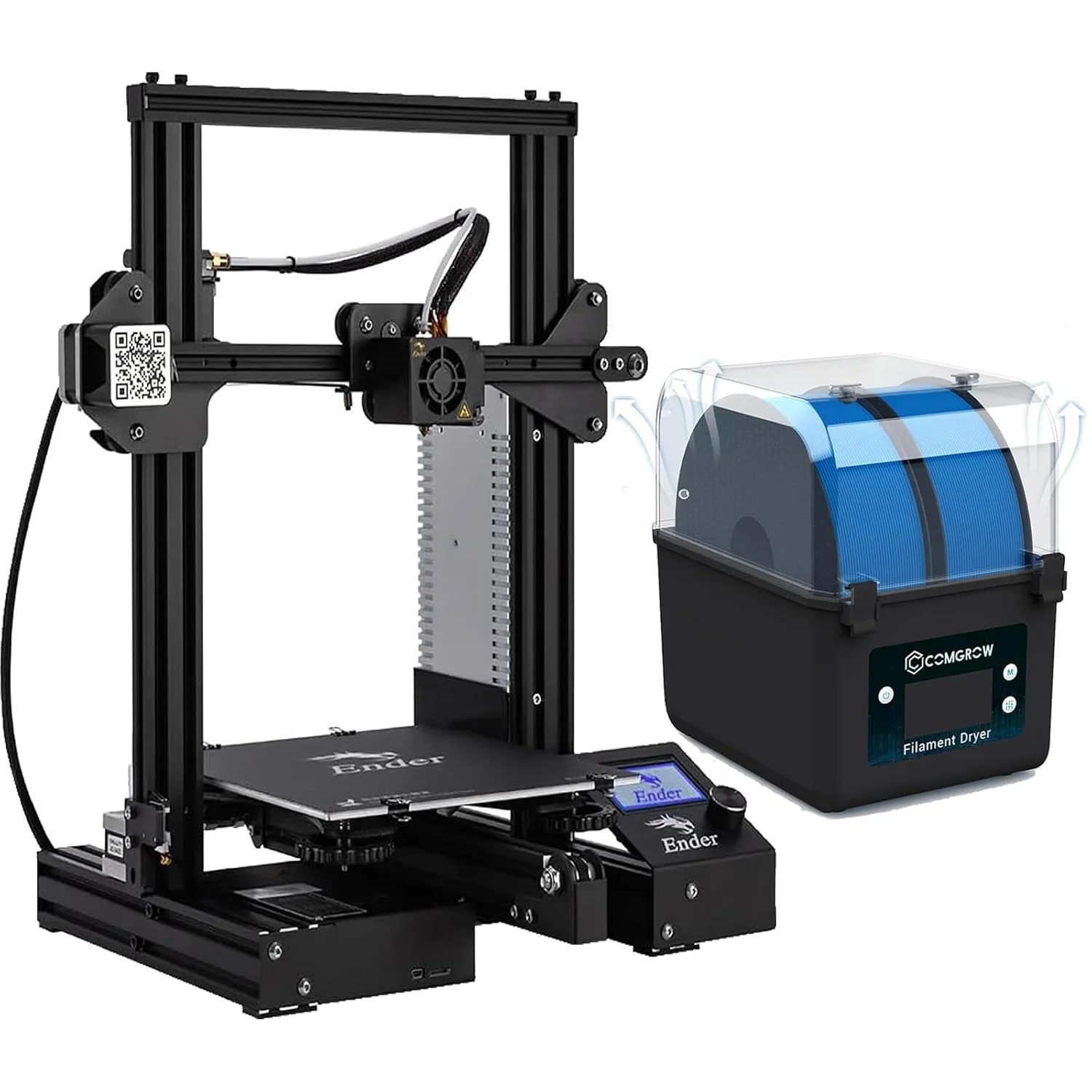 پرینتر سه بعدی کرالیتی Ender 3 به همراه خشک کن فیلامنت Comgrow