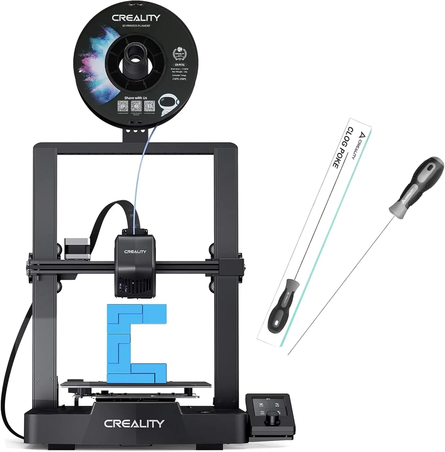 بسته پرینتر سه بعدی Creality Ender 3 V3 SE به همراه ابزار رفع گرفتگی نازل