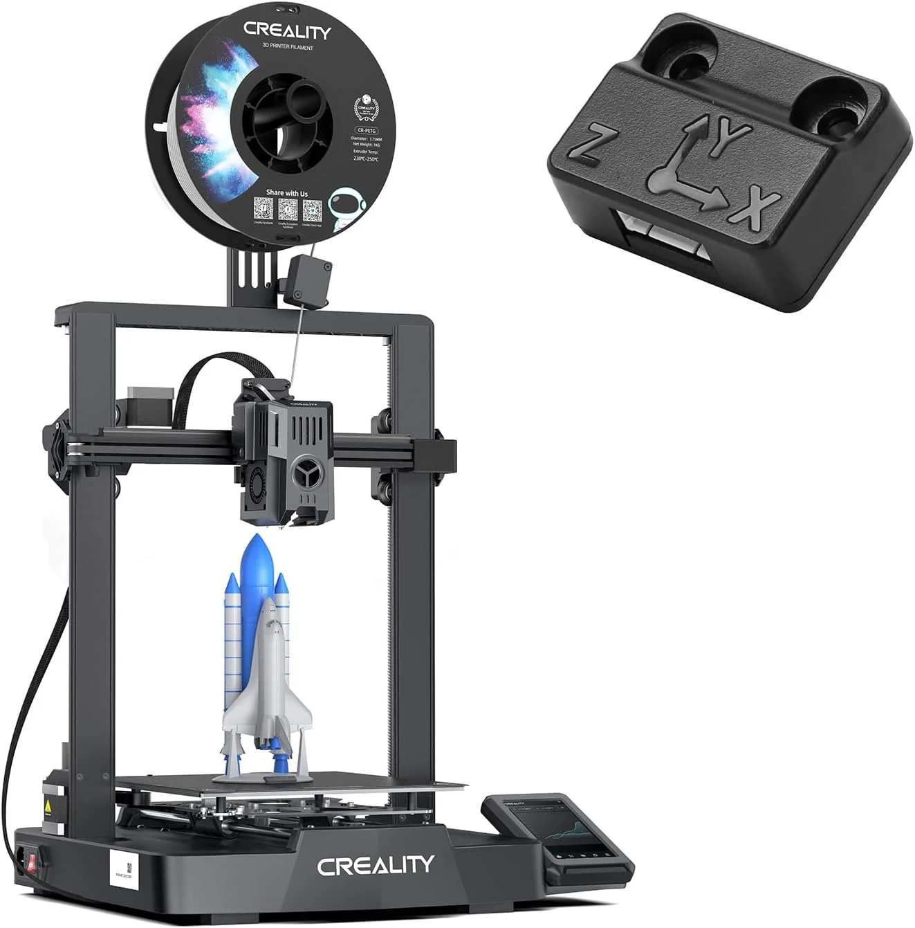 بسته پرینتر سه بعدی Creality Ender-3 V3 KE به همراه سنسور جبران ارتعاش ADXL345