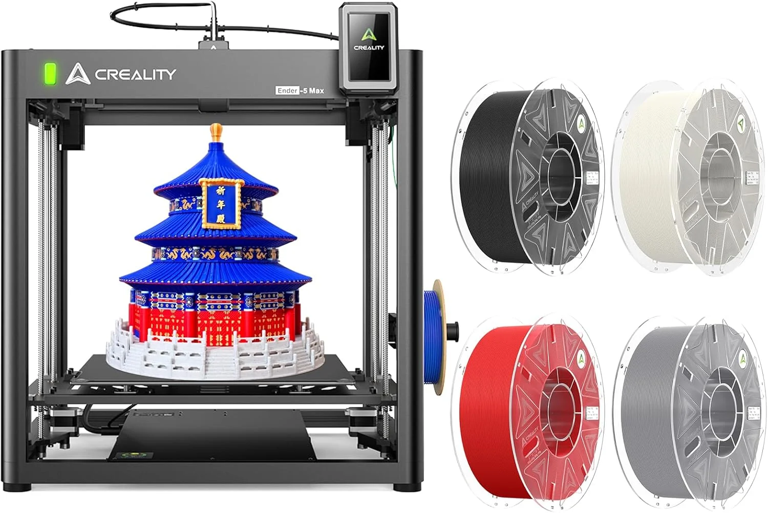 بسته پرینتر سه بعدی Creality Ender 5 Max Hyper PLA RFID سفید مشکی قرمز خاکستری