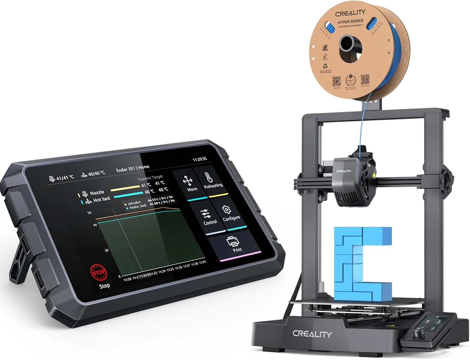 بسته پرینتر سه بعدی کرالیتی Ender 3 V3 SE به همراه کرالیتی Sonic Pad Klipper