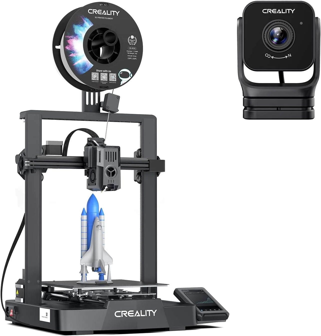 بسته پرینتر سه بعدی Creality Ender-3 V3 KE به همراه دوربین Creality Nebula برای Ender 3 V3 KE