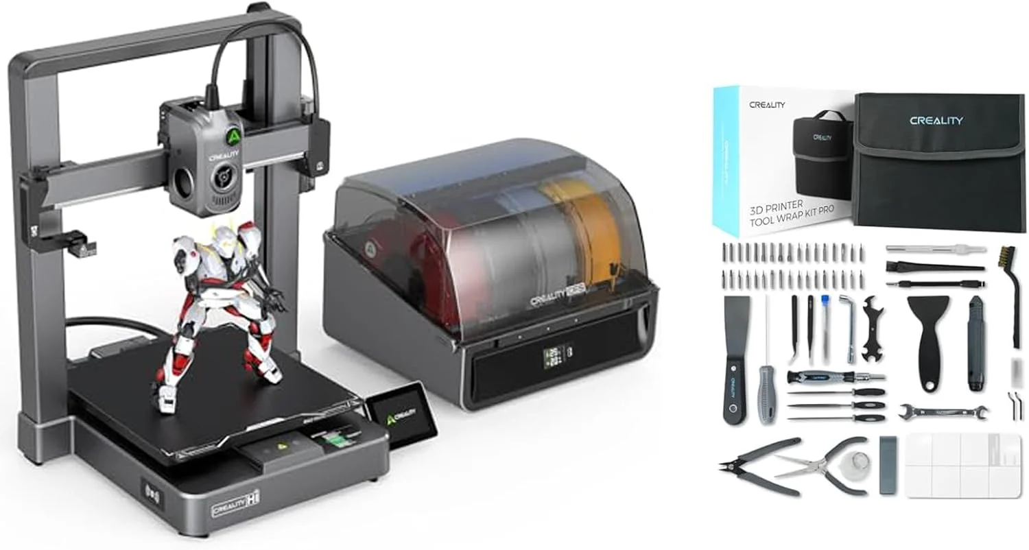 بسته پرینتر سه بعدی چند رنگ Creality Hi Combo به همراه کیت ابزار پرینتر سه بعدی