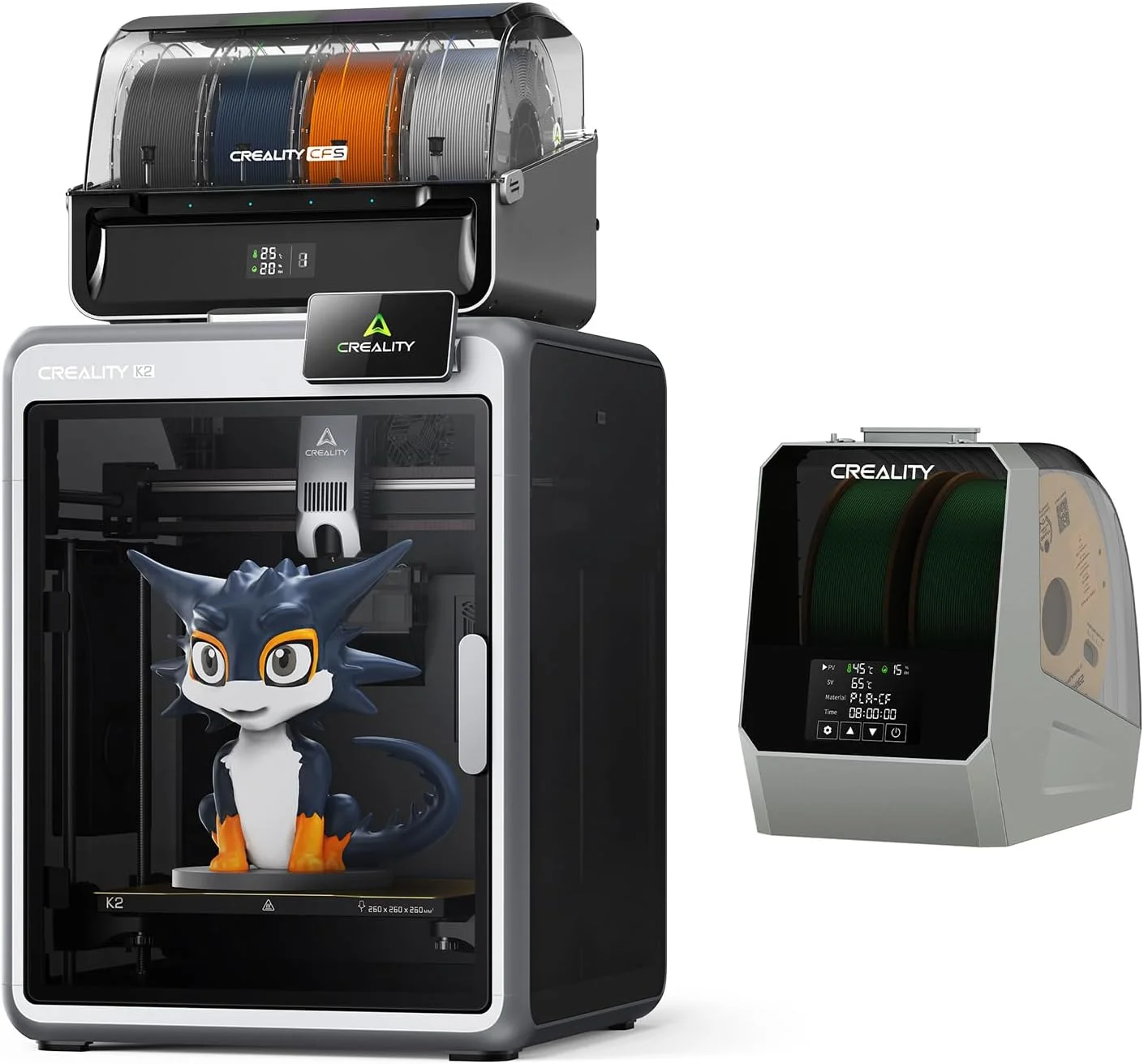 دستگاه چاپ سه بعدی Creality K2 Combo به همراه خشک کن فیلامنت Space Pi