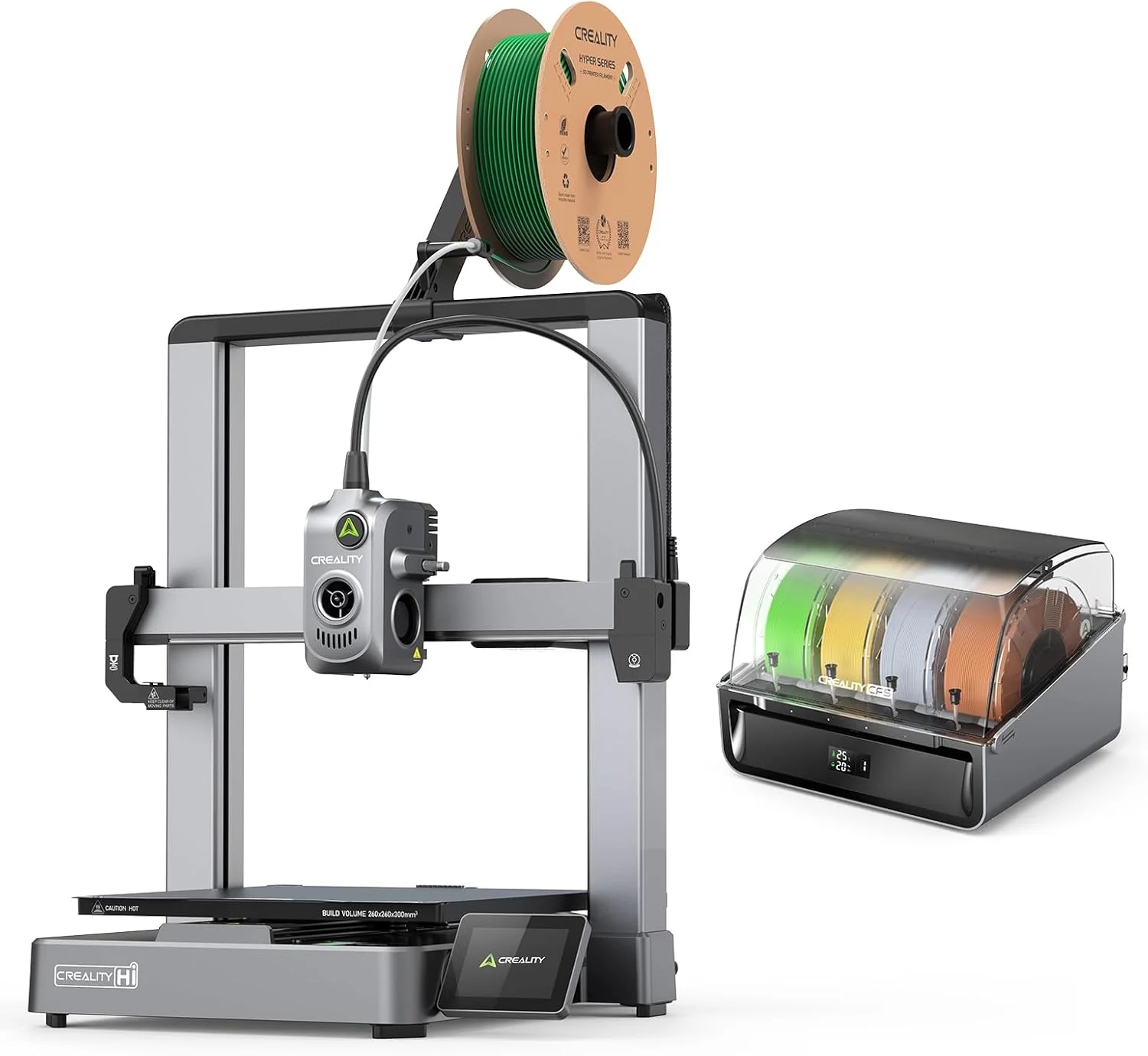 پرینتر سه بعدی Creality Hi Combo، CFS هوشمند، حداکثر سرعت 500 میلی متر بر ثانیه