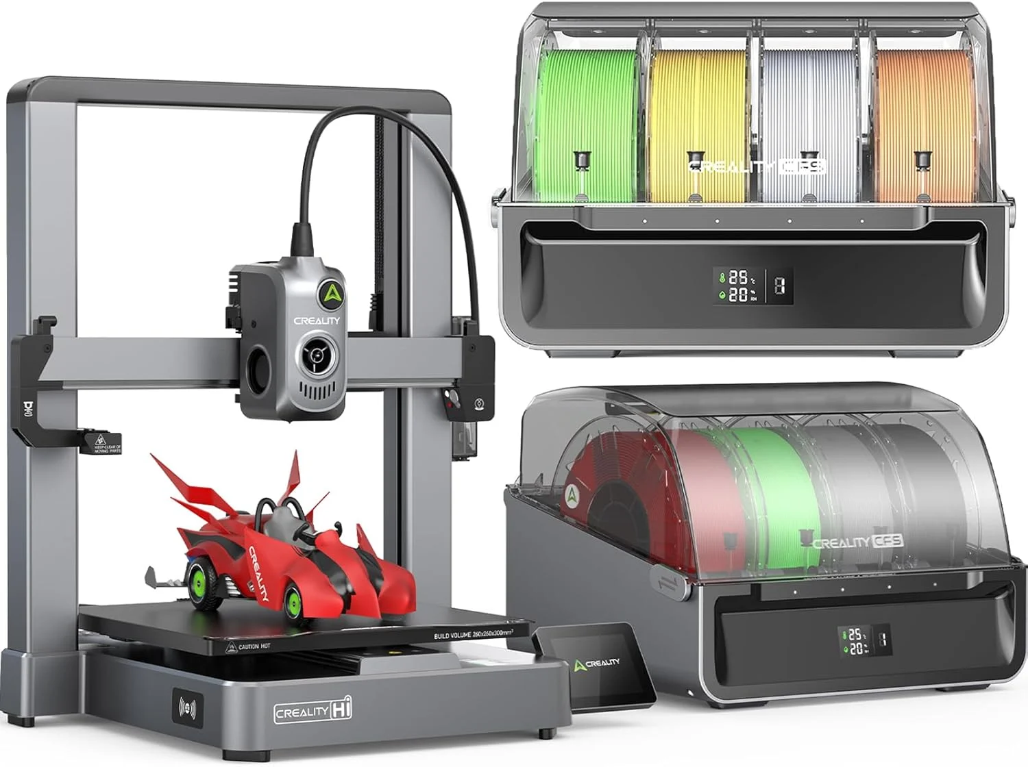 دستگاه چاپ سه بعدی چند رنگی Creality Hi Combo به همراه بسته نرم افزاری Creality CFS