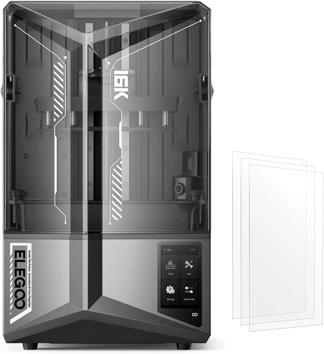 پرینتر سه بعدی رزینی ELEGOO Saturn 4 Ultra 16K و فیلم رهاساز PFA 2.0 سه عددی ELEGOO