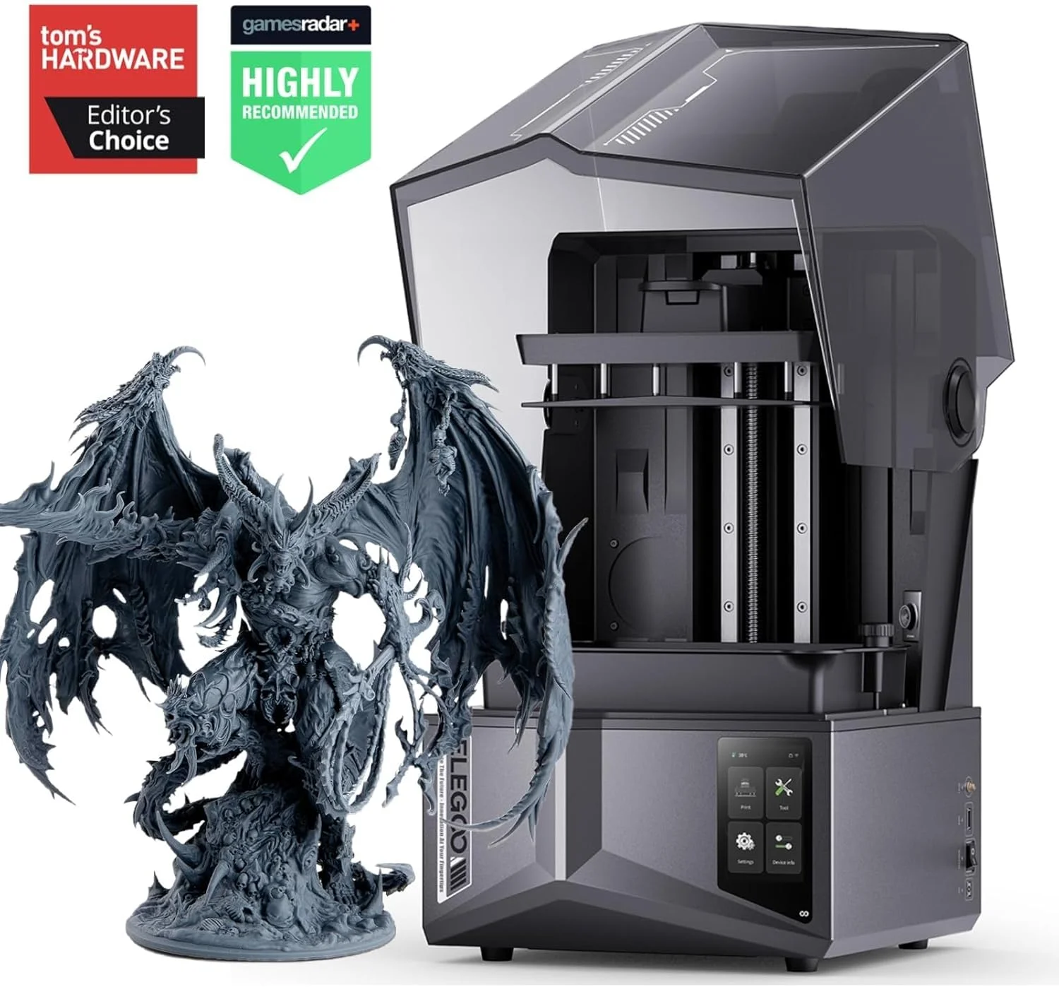 چاپگر سه بعدی رزینی ELEGOO Saturn 4 Ultra 10 اینچی 12K MSLA و فیلم رهاساز PFA ELEGOO بسته 5 عددی