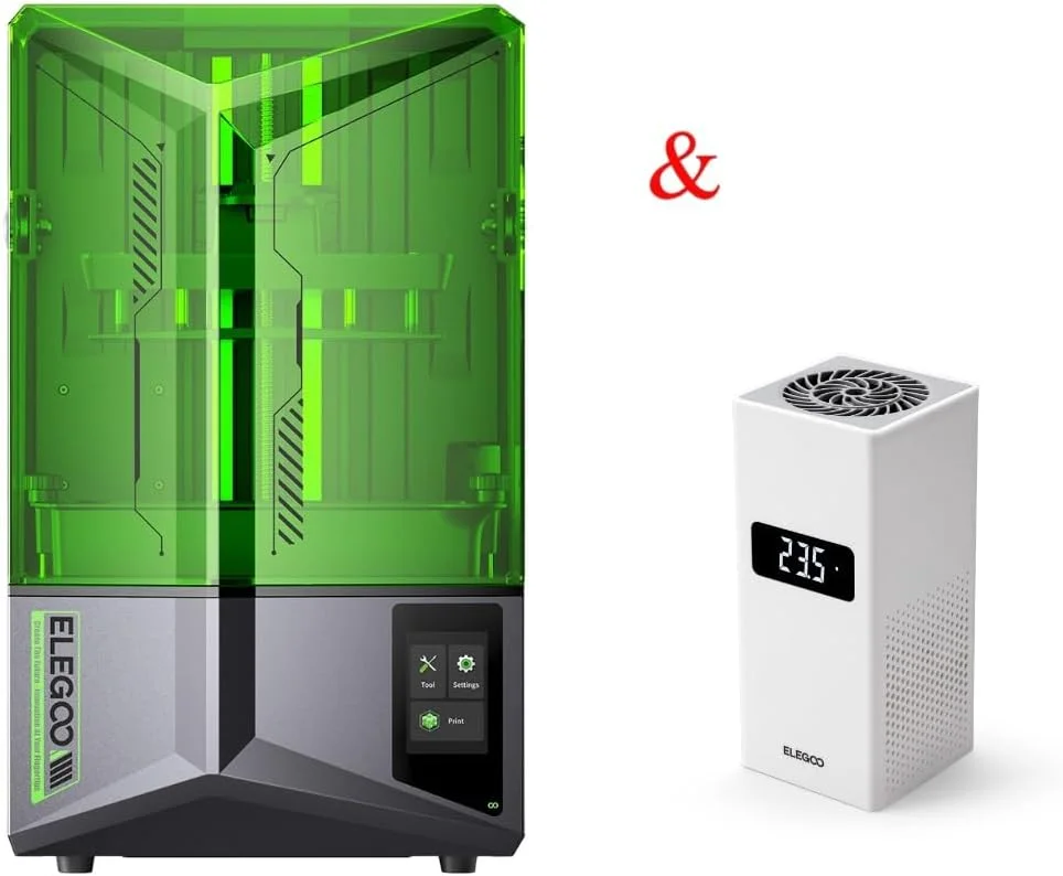 پرینتر سه بعدی رزینی ELEGOO Saturn 4 MSLA و مینی هیتر ELEGOO برای پرینتر سه بعدی رزینی