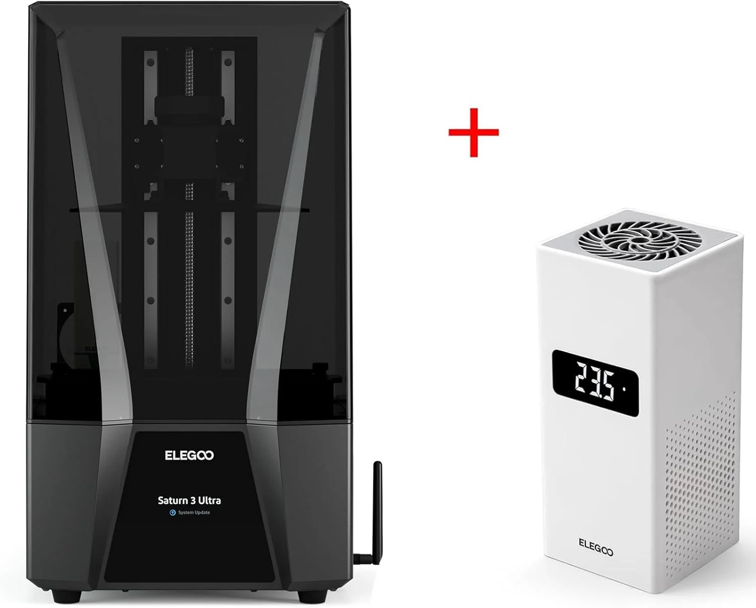 چاپگر سه بعدی رزینی ELEGOO Saturn 3 Ultra MSLA به همراه مینی هیتر هوشمند