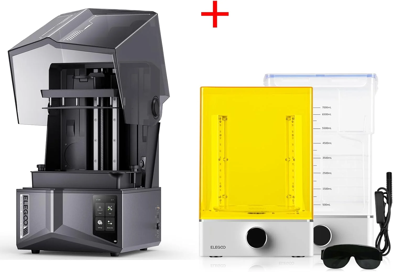 پرینتر سه بعدی رزینی ELEGOO Saturn 4 Ultra 12K و بسته ELEGOO Mercury XS