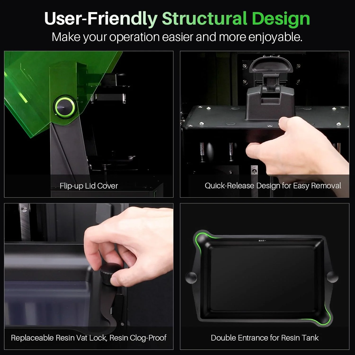 پرینتر سه بعدی رزینی ELEGOO Saturn 4 12K و بسته ELEGOO Mercury X ایستگاه شستشو و کیور