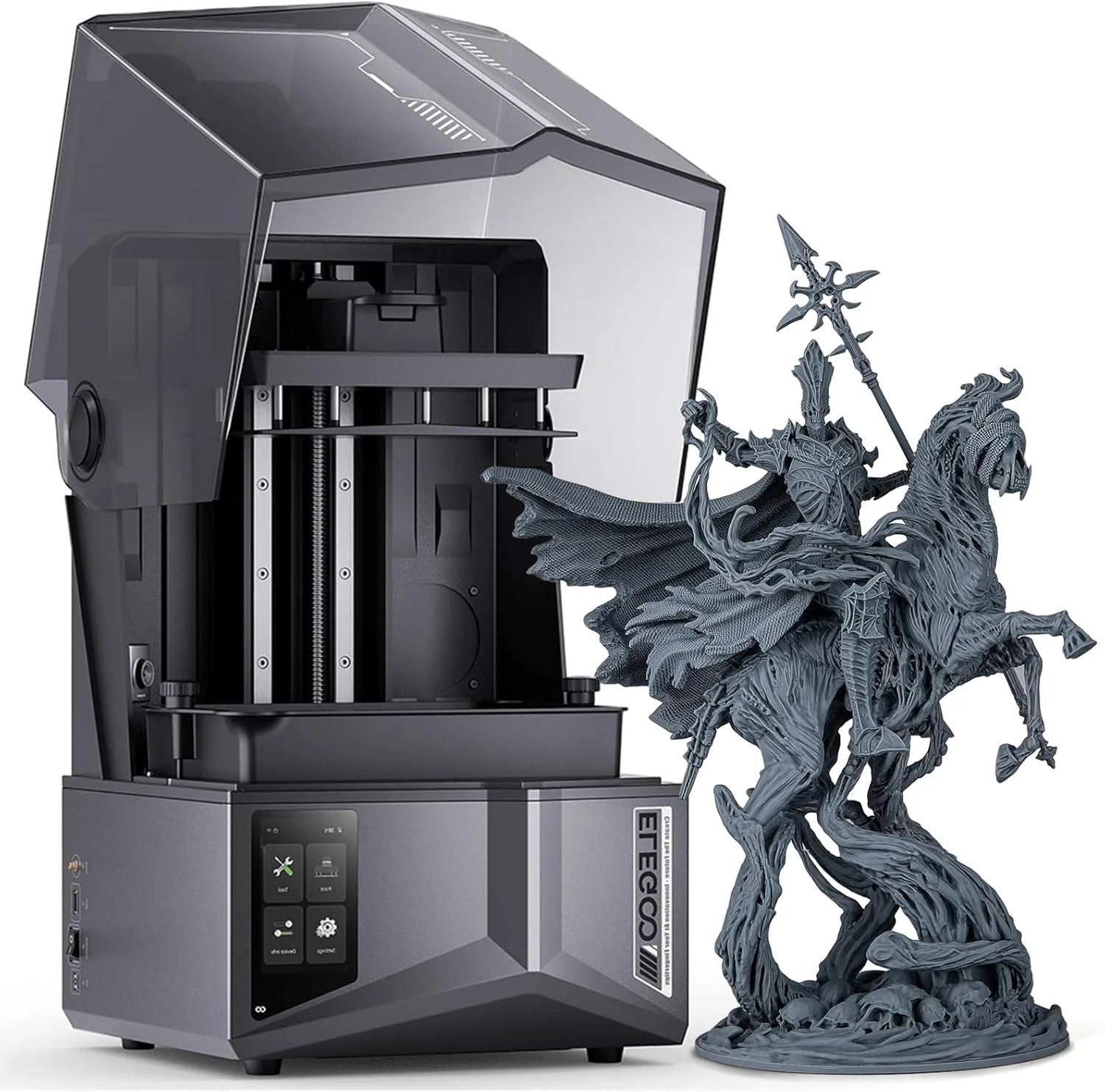 پرینتر سه بعدی رزینی ELEGOO Saturn 4 Ultra 12K MSLA و بسته شستشو و کیور ELEGOO Mercury XS