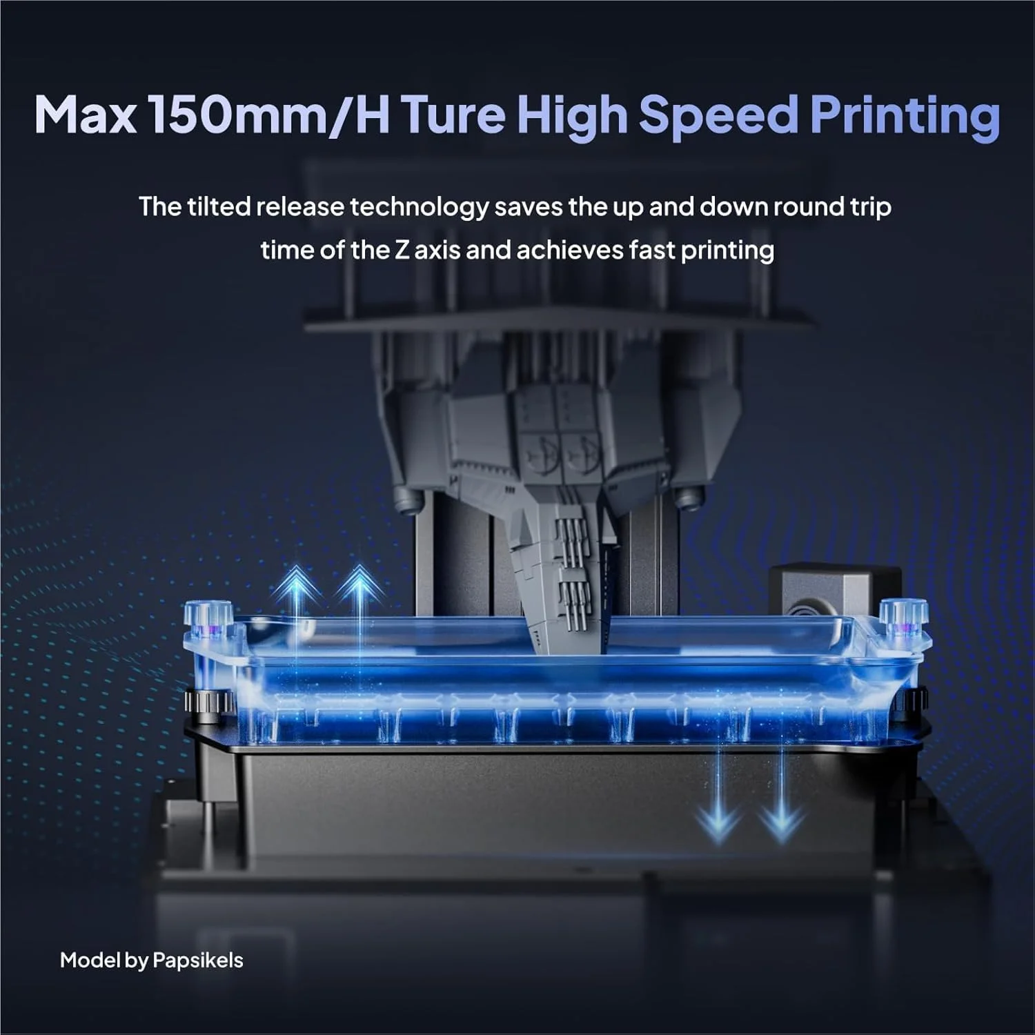 پرینتر سه بعدی رزینی MSLA ELEGOO Mars 5 Ultra 7 اینچی 9K با حسگر مکانیکی هوشمند، سرعت بالای 150 میلی‌متر بر ساعت، دوربین هوش مصنوعی، چاپ خوشه‌ای Wi-Fi، تراز خودکار، اندازه چاپ 6.04 x 3.06 x 6.49 اینچ