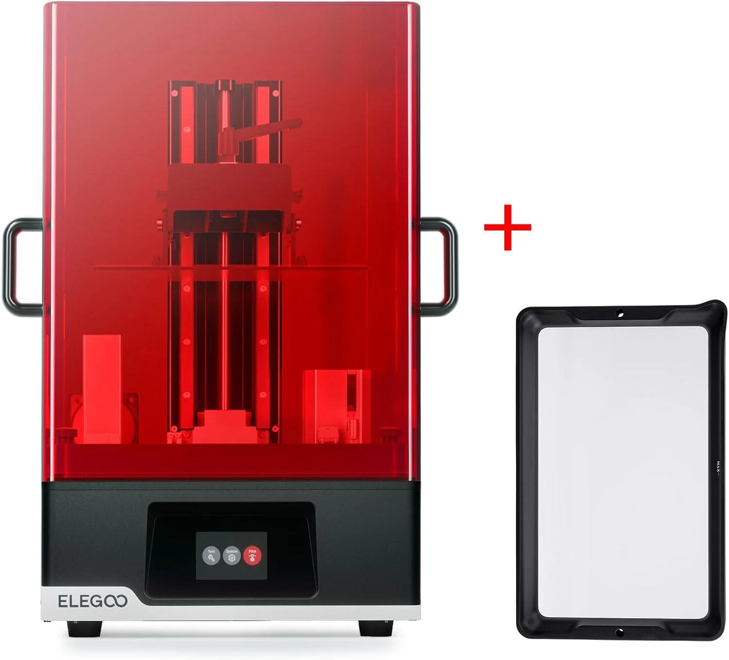 چاپگر سه بعدی رزینی ELEGOO Jupiter SE و تانک رزین فلزی آن