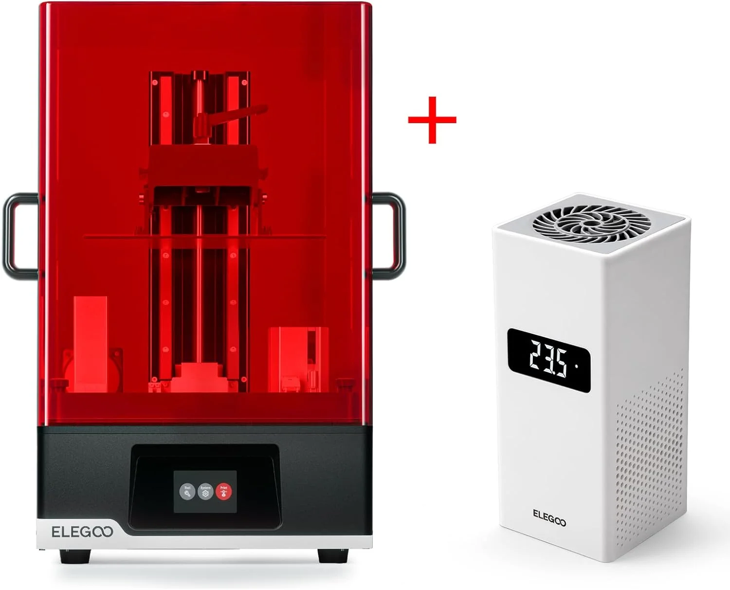 پرینتر سه بعدی رزینی ELEGOO Jupiter SE و مینی هیتر هوشمند ELEGOO