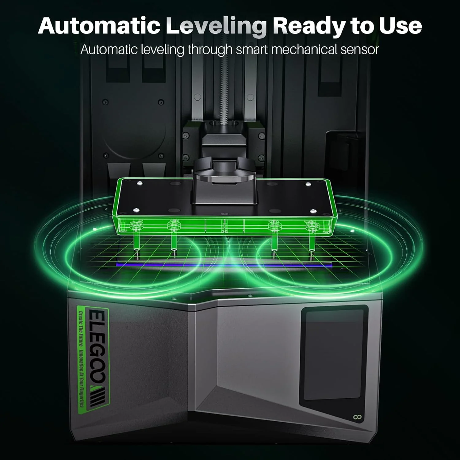 پرینتر سه بعدی رزینی ELEGOO Saturn 4 12K MSLA، ال سی دی مونو 10 اینچی، تراز خودکار با یک کلیک، سنسور مکانیکی هوشمند، لنز کولیماتور COB + Fresnel، اندازه چاپ بزرگ 218.88mmx122.88mmx220mm