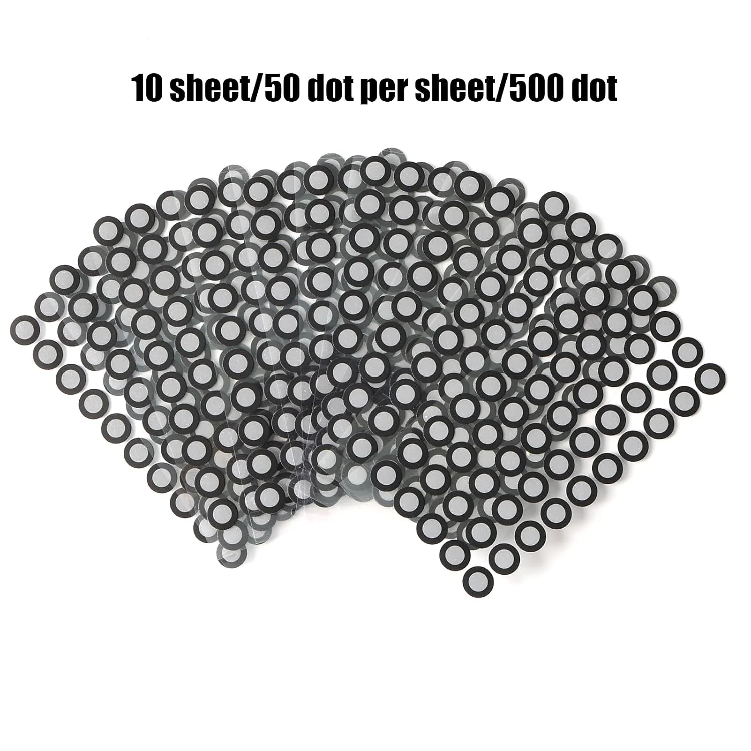 نشانگر اسکن سه بعدی 6 میلی متری Creality برای اسکنر سه بعدی، نشانگرهای نقطه مرجع ردیابی سه بعدی برای اسکن سه بعدی، نشانگرهای بازتاب پراکنده برای اسکنر سه بعدی، 10 برگه / 50 نقطه در هر برگه / 500 نقطه