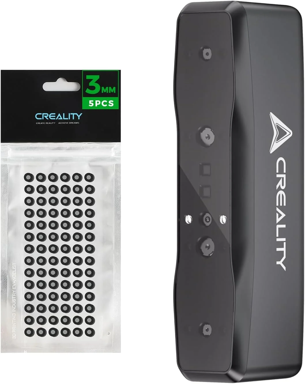 اسکنر سه بعدی Creality Otter Lite Basic به همراه 420 عدد نشانگر اسکن سه بعدی 3 میلی متری