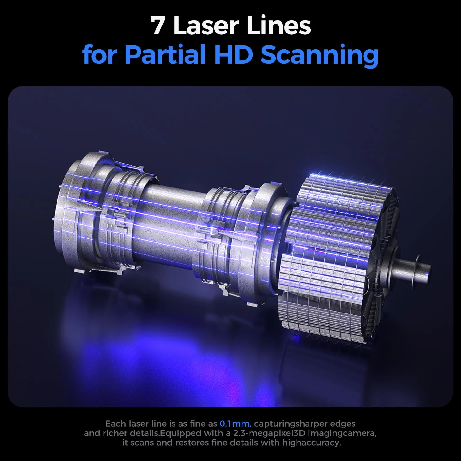 اسکنر سه بعدی Creality Raptor Pro و نشانگر اسکن سه بعدی 3.0 میلی متری